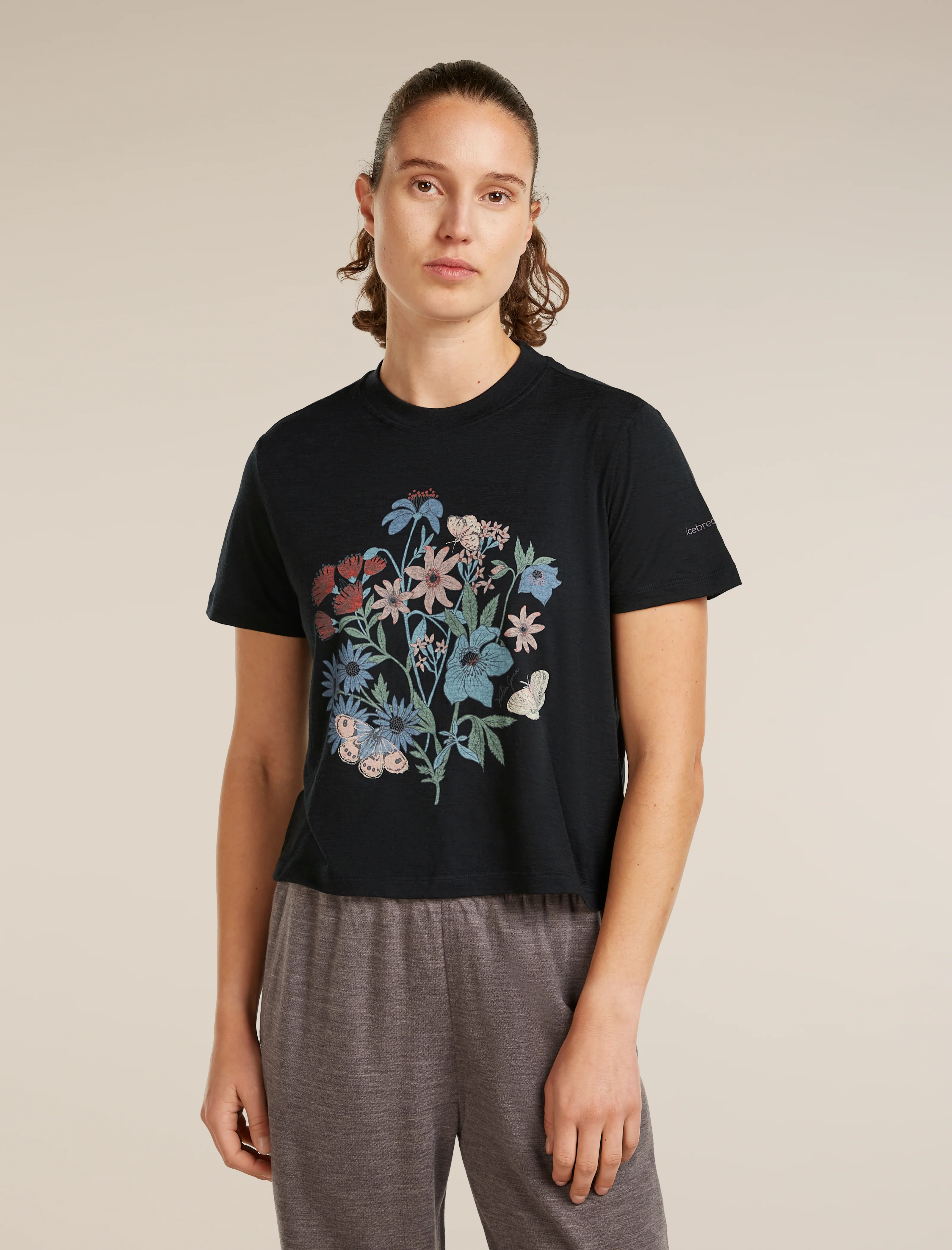 150 Tech Lite Crop T-Shirt Nz Flora
