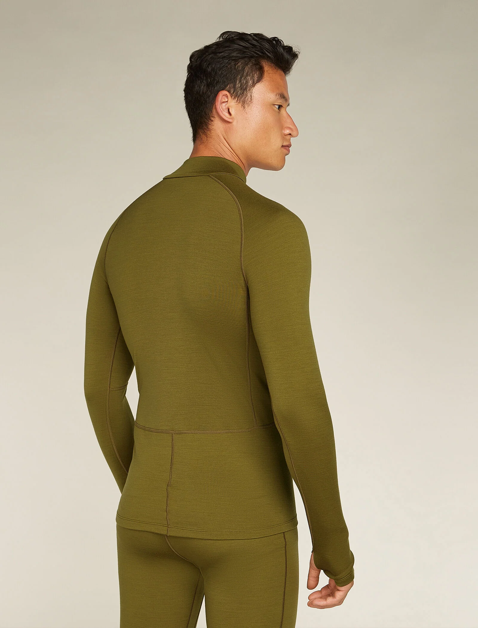 Men's 300 MerinoFine⢠Polar Long Sleeve Half Zip Thermal Top - Image 2