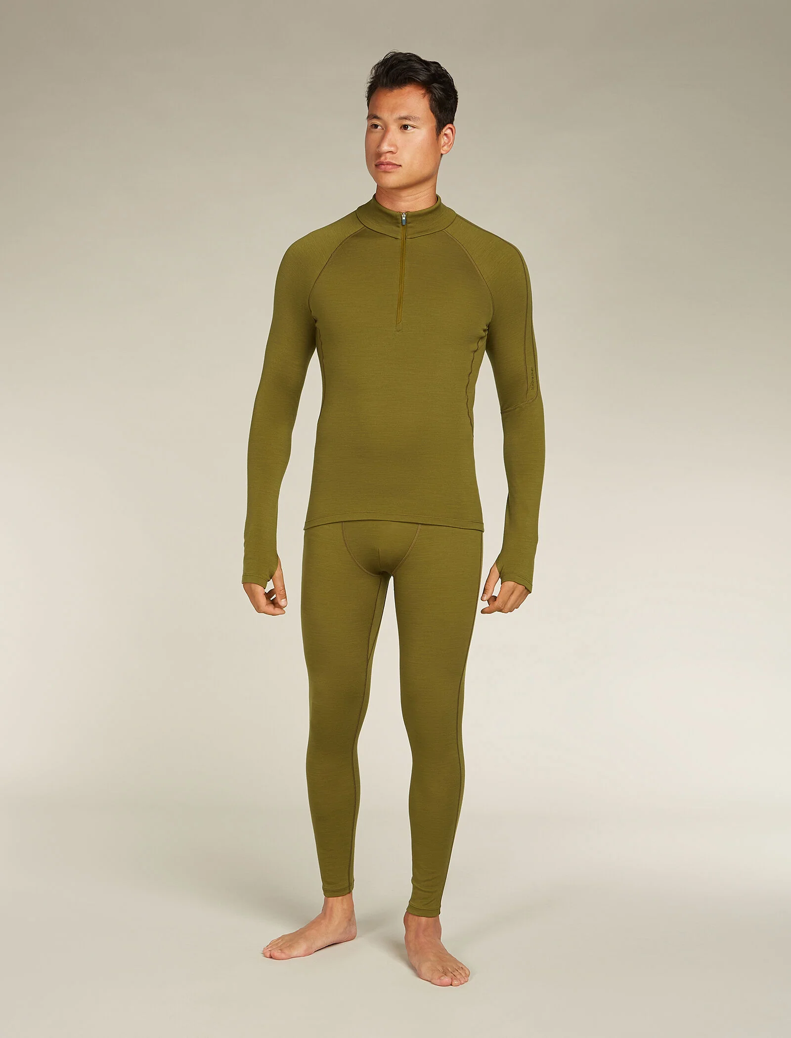 Men's 300 MerinoFine⢠Polar Long Sleeve Half Zip Thermal Top - Image 3