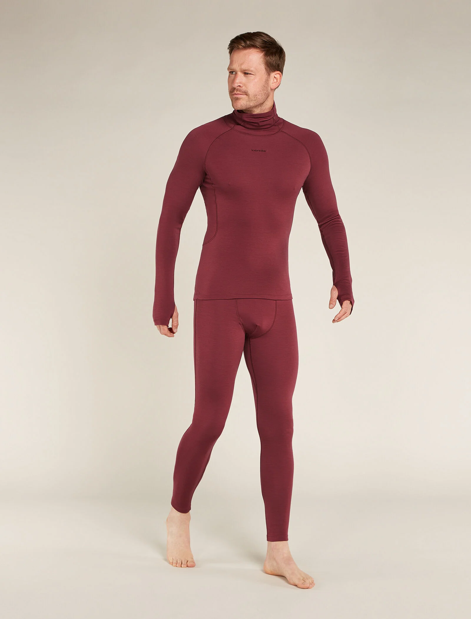 Men's 300 MerinoFine⢠Polar Long Sleeve Roll Neck Thermal Top - Image 3