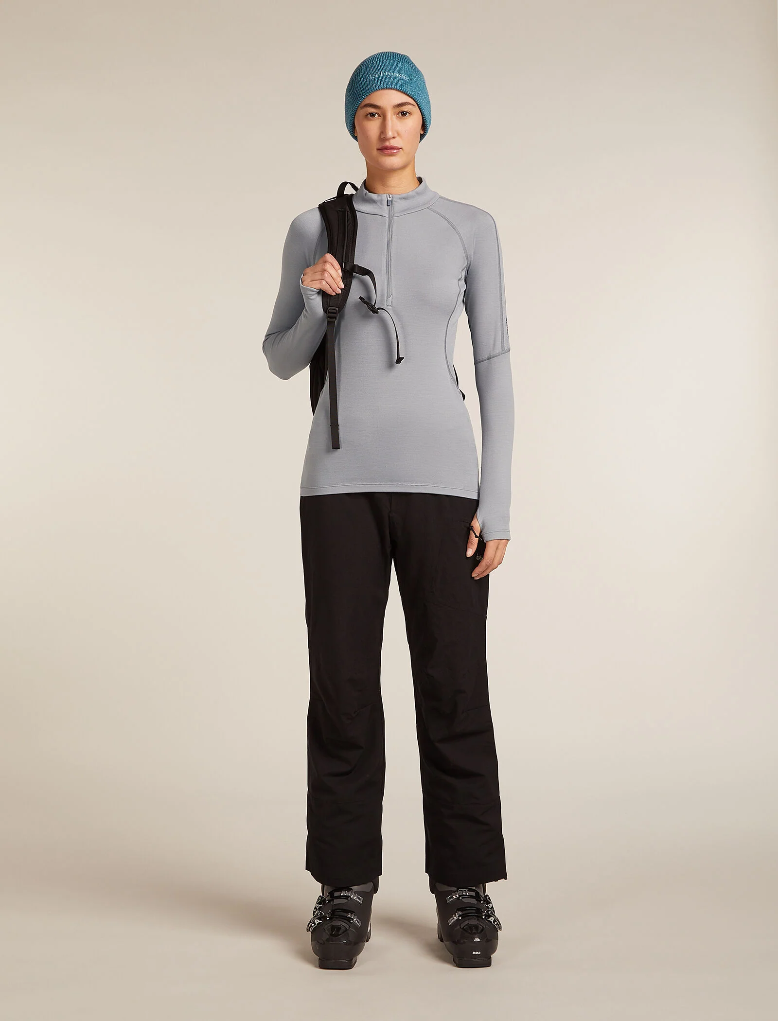 Women's 300 MerinoFine™ Polar Long Sleeve Half Zip Thermal Top - Image 4
