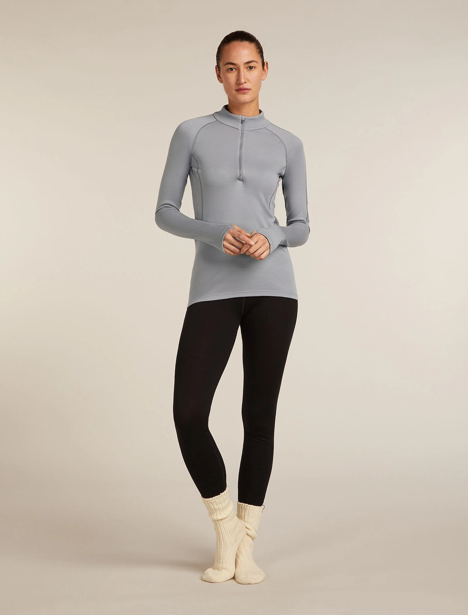 Women's 300 MerinoFine™ Polar Long Sleeve Half Zip Thermal Top - Image 7