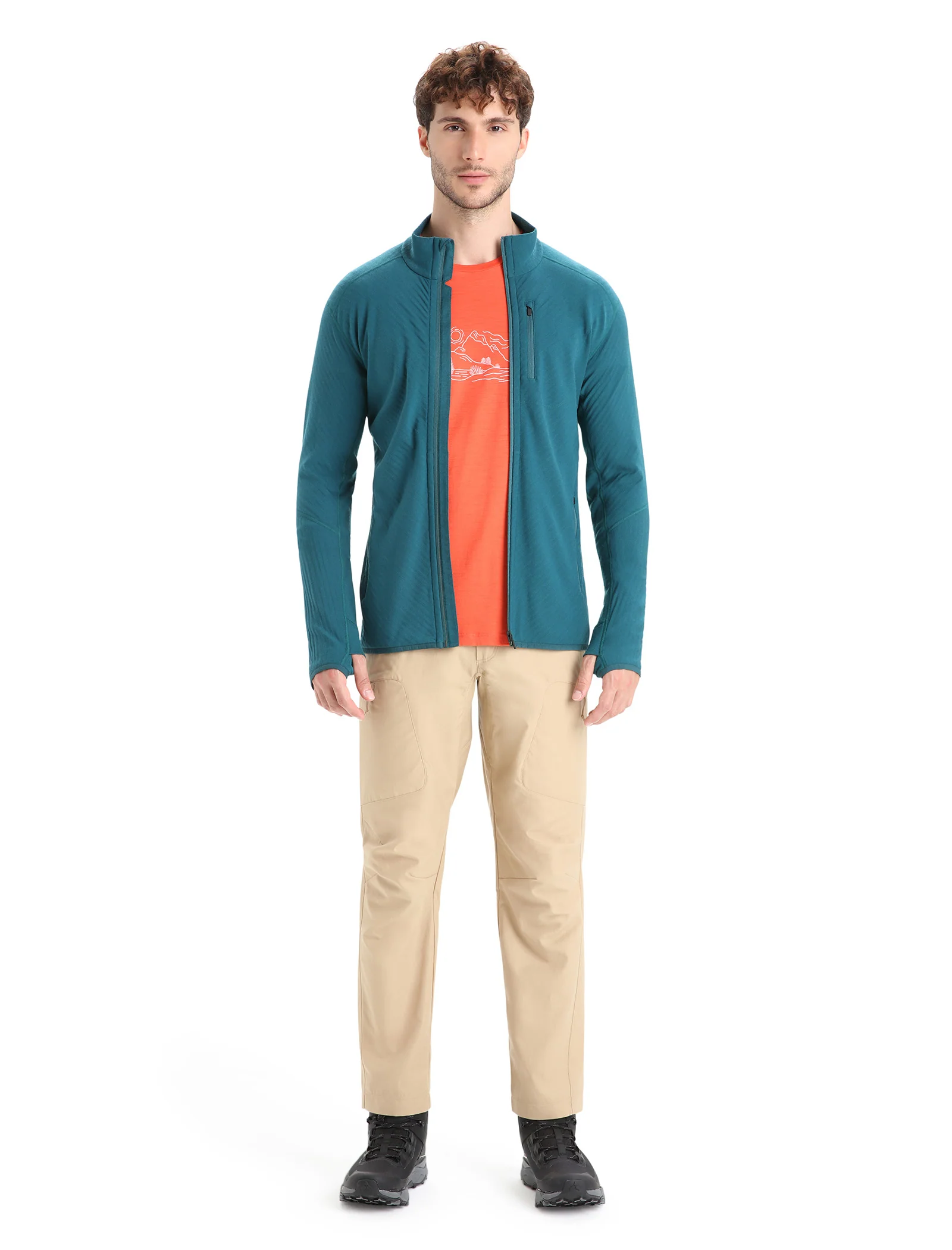 Men's Descender Long Sleeve Zip Jacket - Image 3