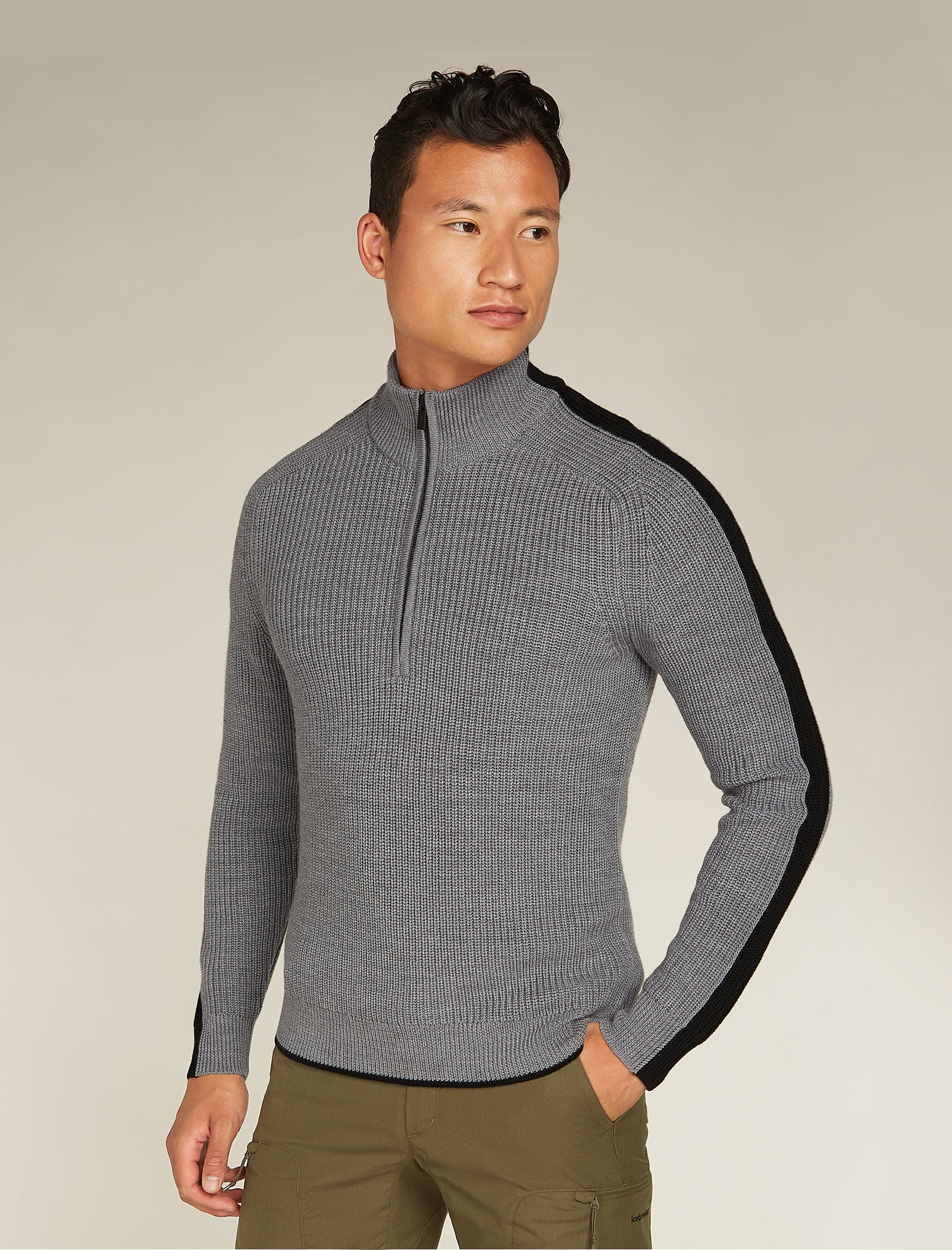 Men's Lodge Long Sleeve Half Zip Sweater