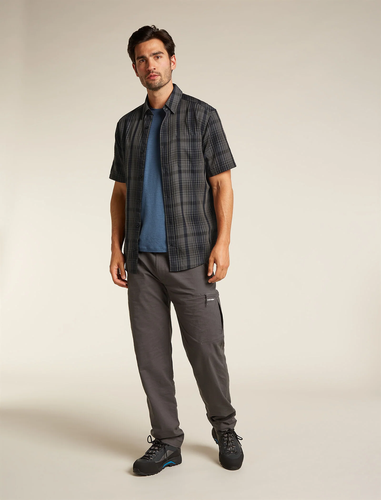 Men's Merino 125 Cool-Lite⢠Steveston Short Sleeve Shirt Plaid - Image 3