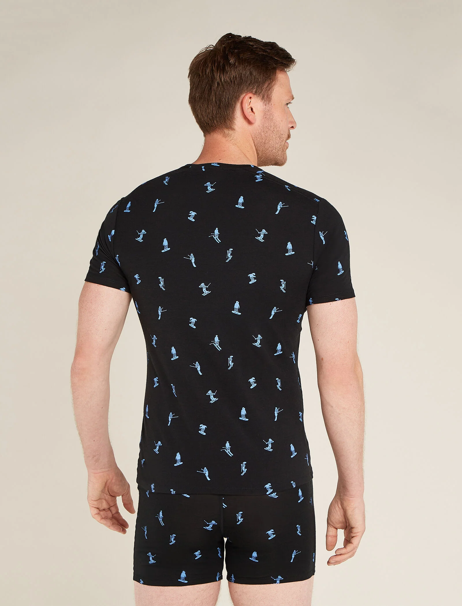 Men's Merino 150 Anatomica Short Sleeve Crew Top Ski Day - Image 2