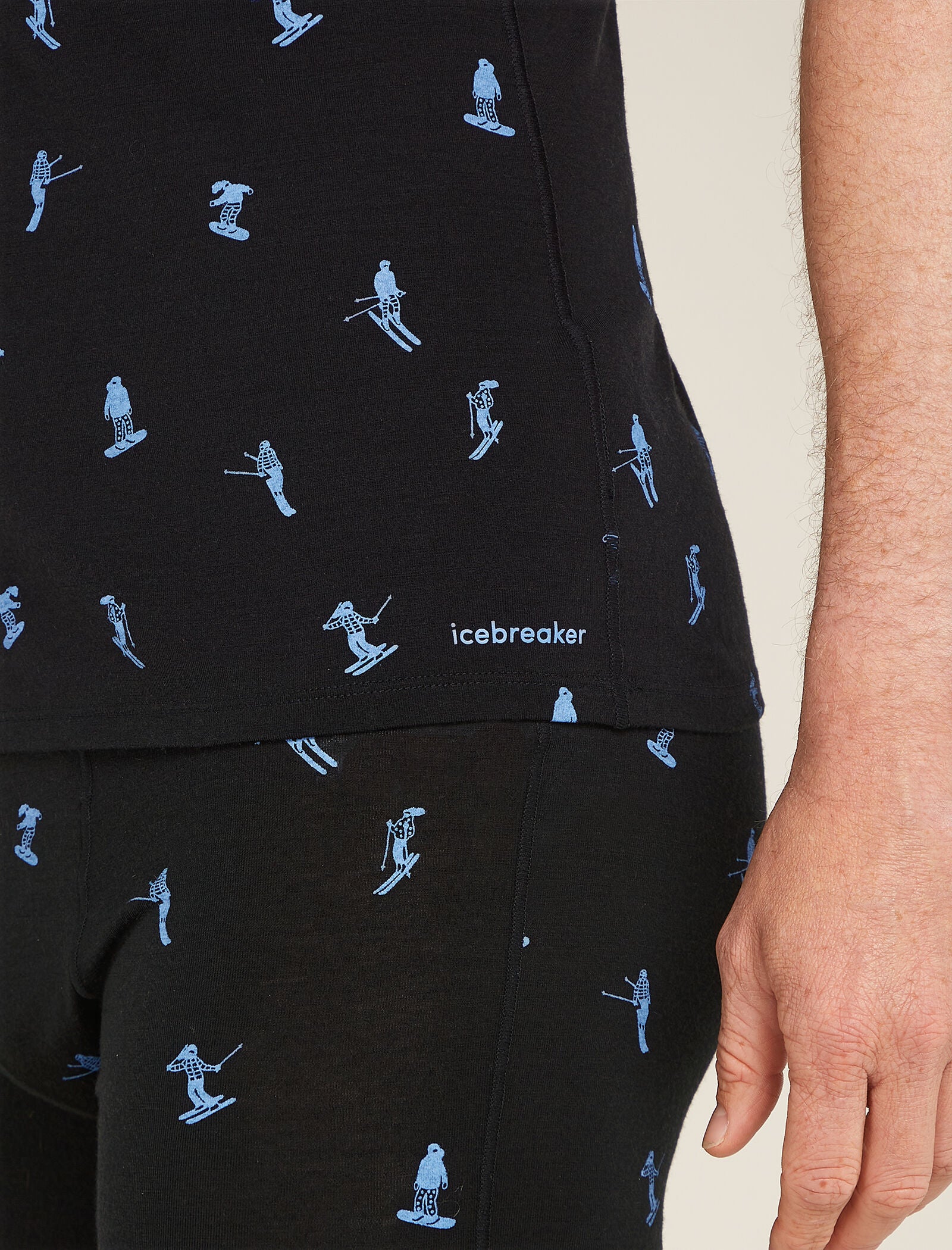 Men's Merino 150 Anatomica Short Sleeve Crew Top Ski Day - Image 5