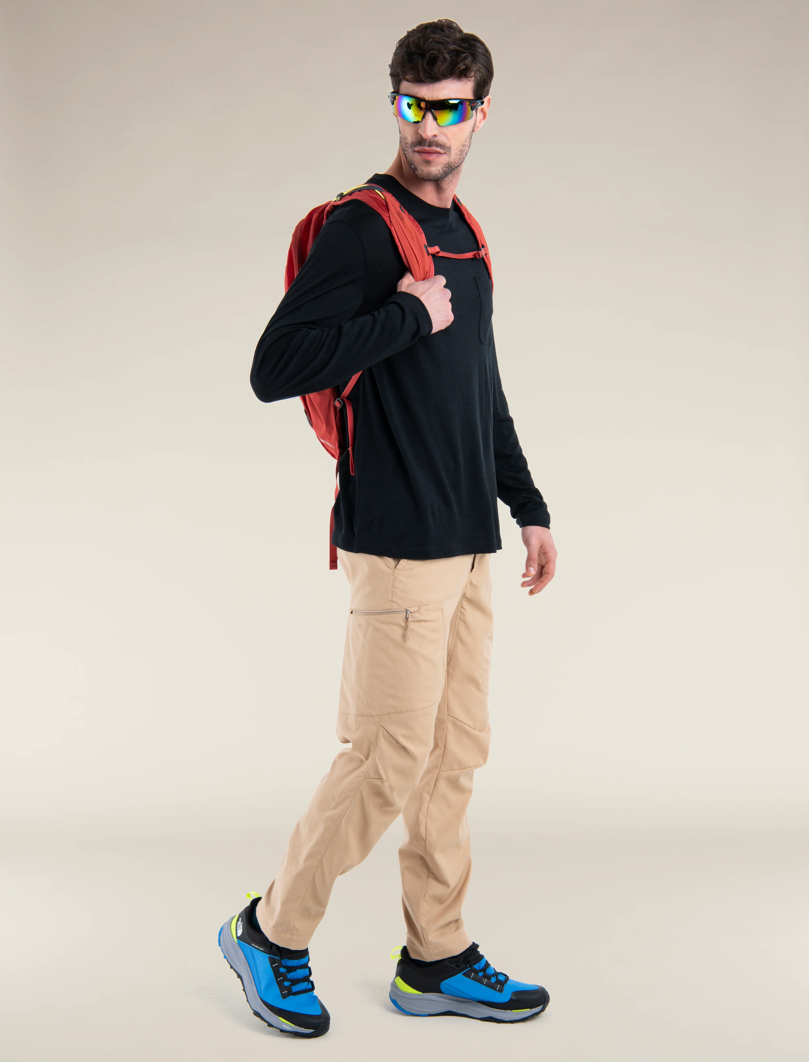 Men's Merino 150 Tech Lite Long Sleeve Relaxed Pocket T-Shirt - Image 4