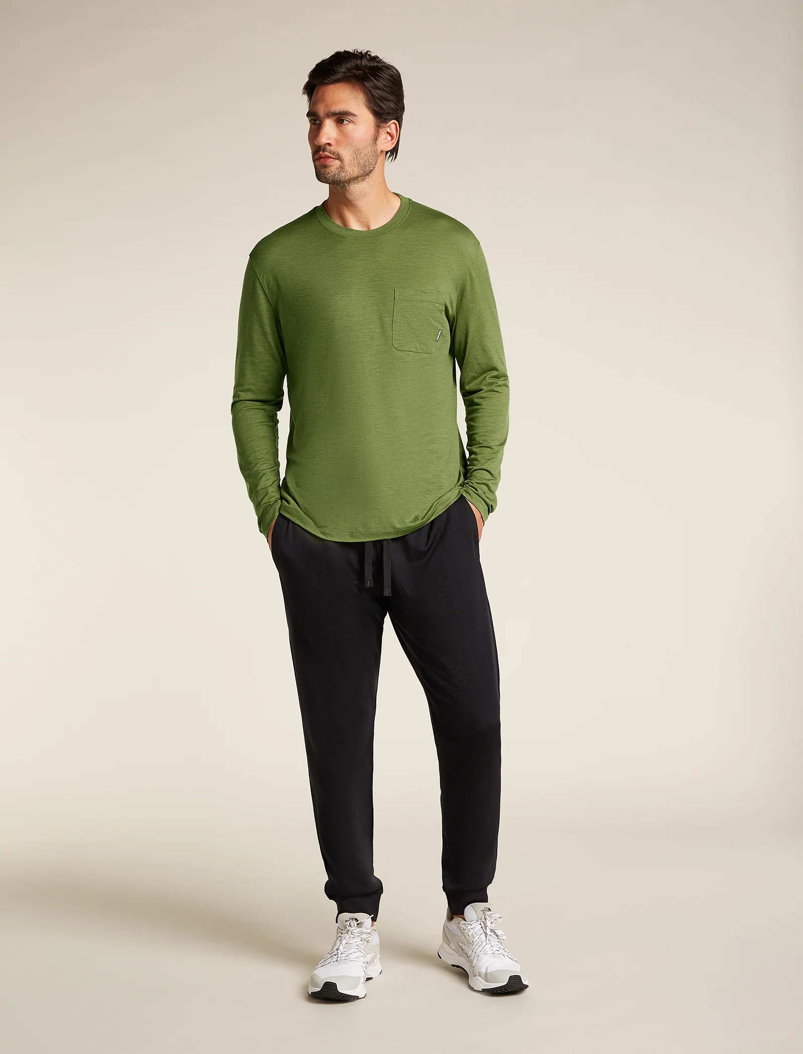Men's Merino 150 Tech Lite Long Sleeve Relaxed Pocket T-Shirt - Image 3