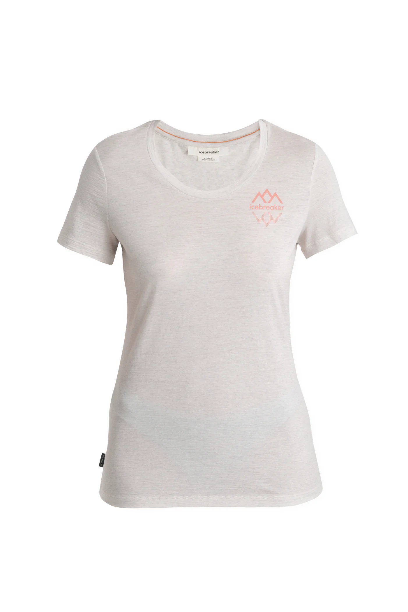 Women's Merino 150 Tech Lite Short Sleeve Scoop T-Shirt Icebreaker Logo Reflections - Image 7