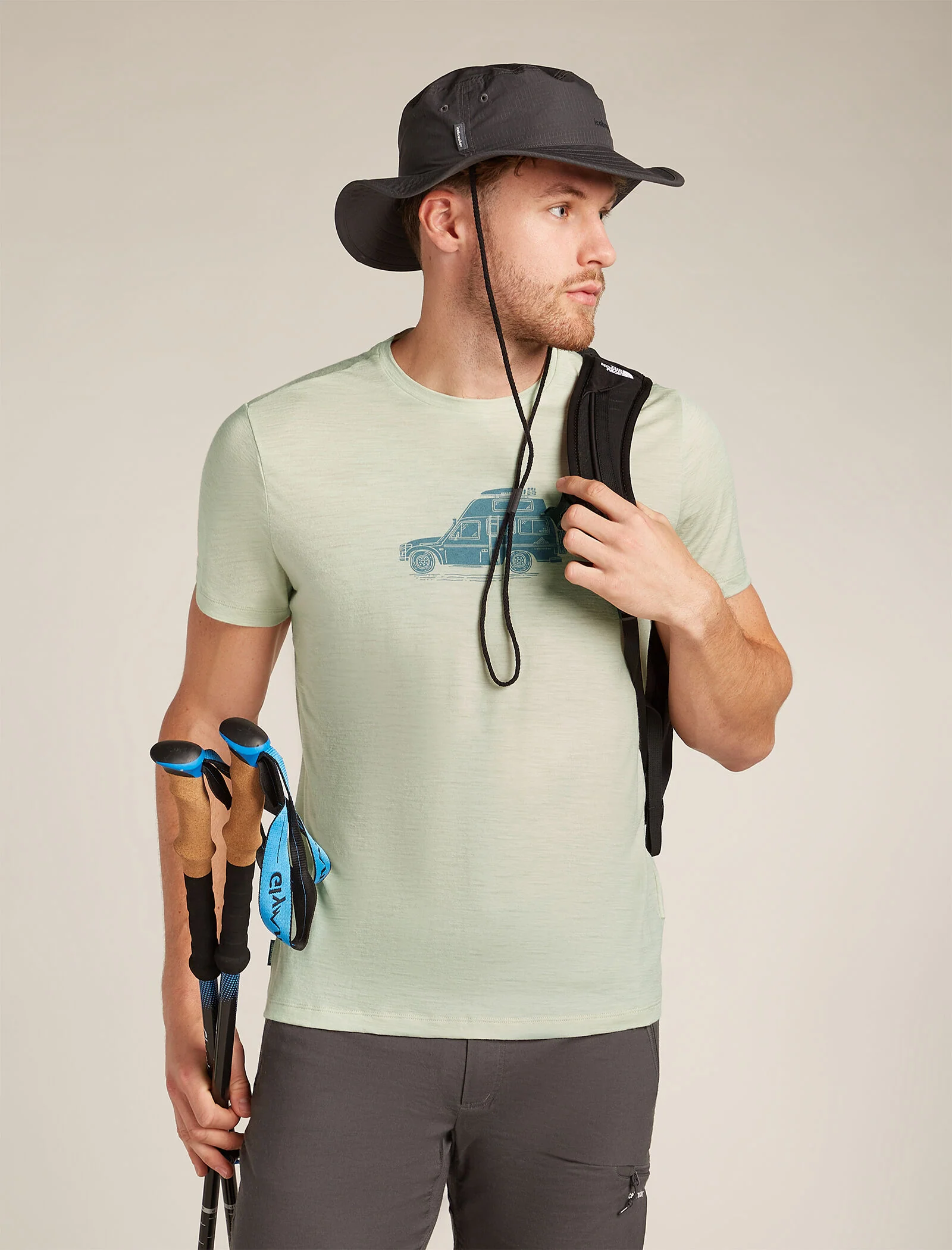 Men's Merino 150 Tech Lite Short Sleeve T-Shirt Cosy Camper - Image 4