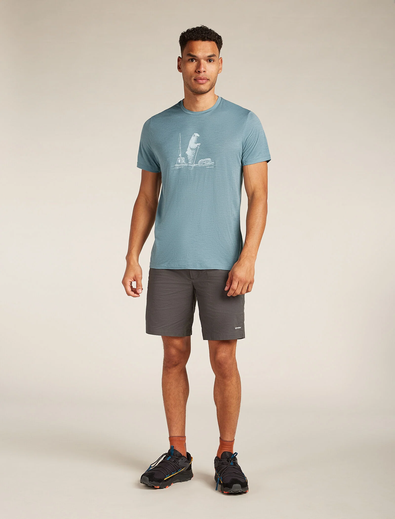 Men's Merino 150 Tech Lite Short Sleeve T-Shirt Polar Paddle - Image 3