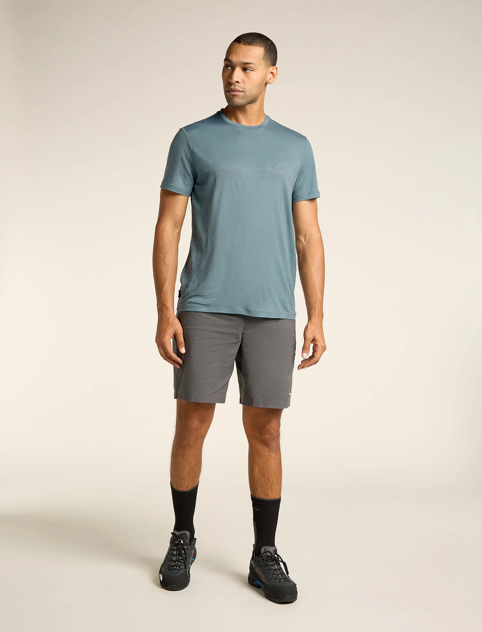Men's Merino 150 Tech Lite Short Sleeve T-Shirt Single Line Camp - Image 3