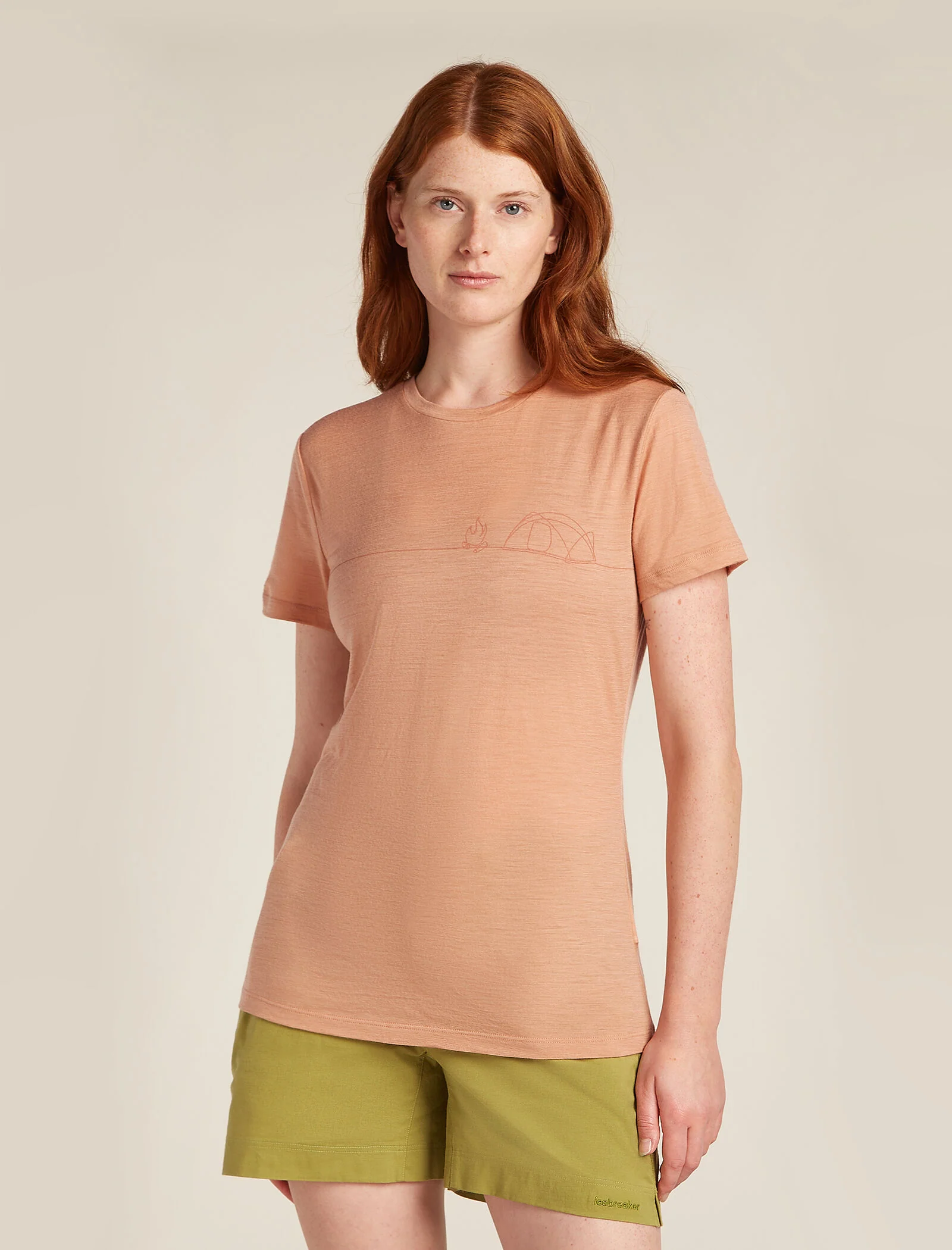 Women's Merino 150 Tech Lite Short Sleeve T-Shirt Single Line Camp
