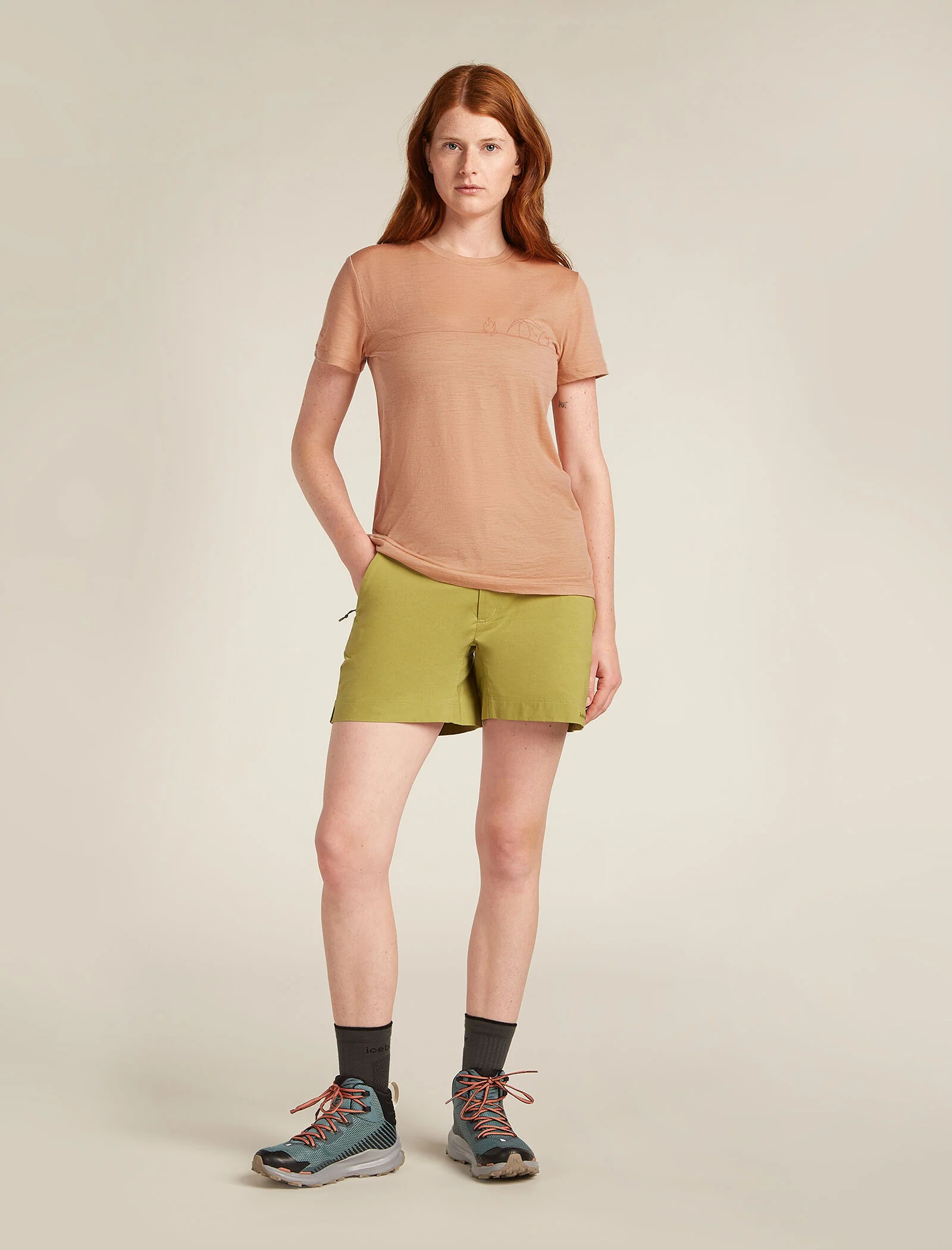 Women's Merino 150 Tech Lite Short Sleeve T-Shirt Single Line Camp - Image 3