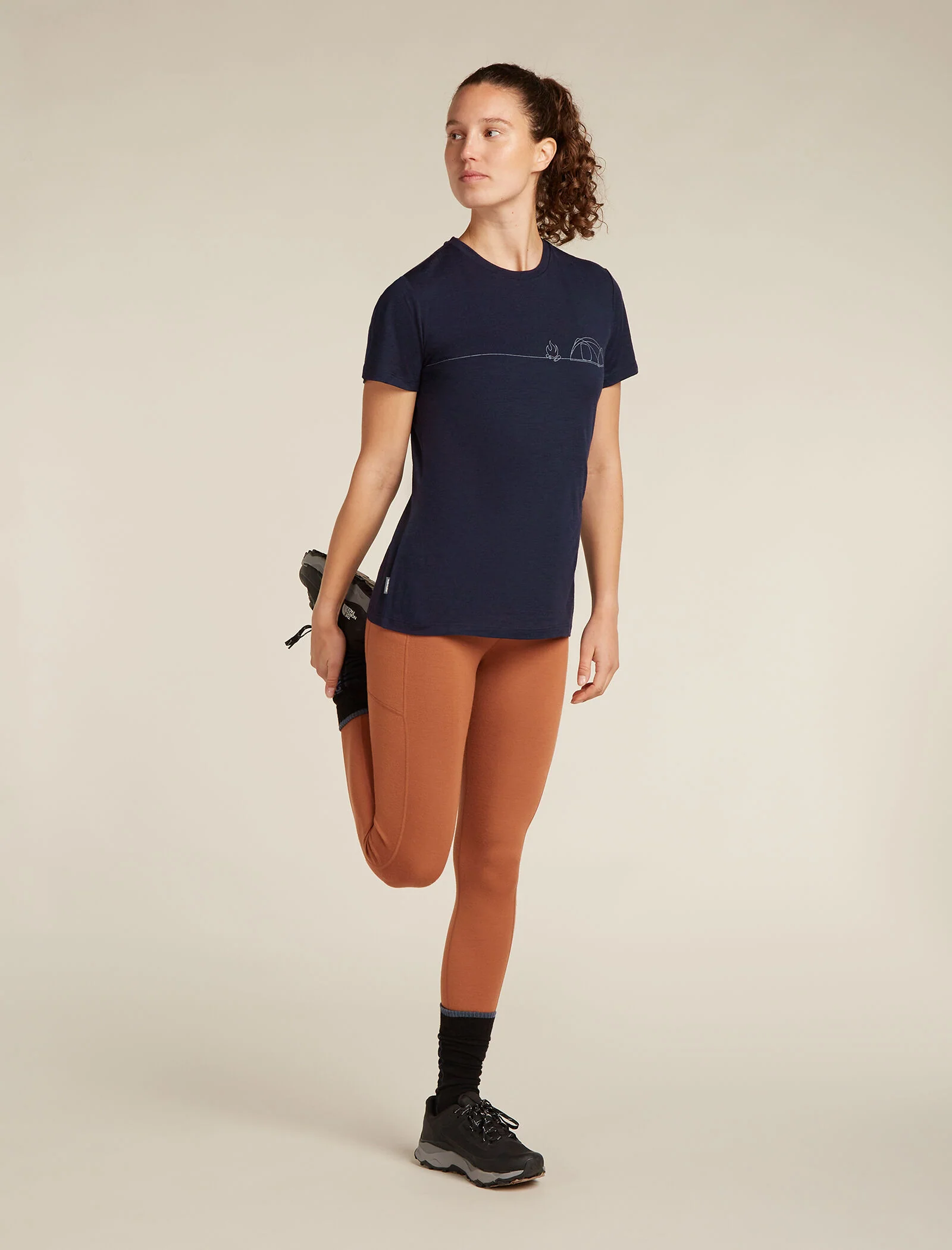 Women's Merino 150 Tech Lite Short Sleeve T-Shirt Single Line Camp - Image 3