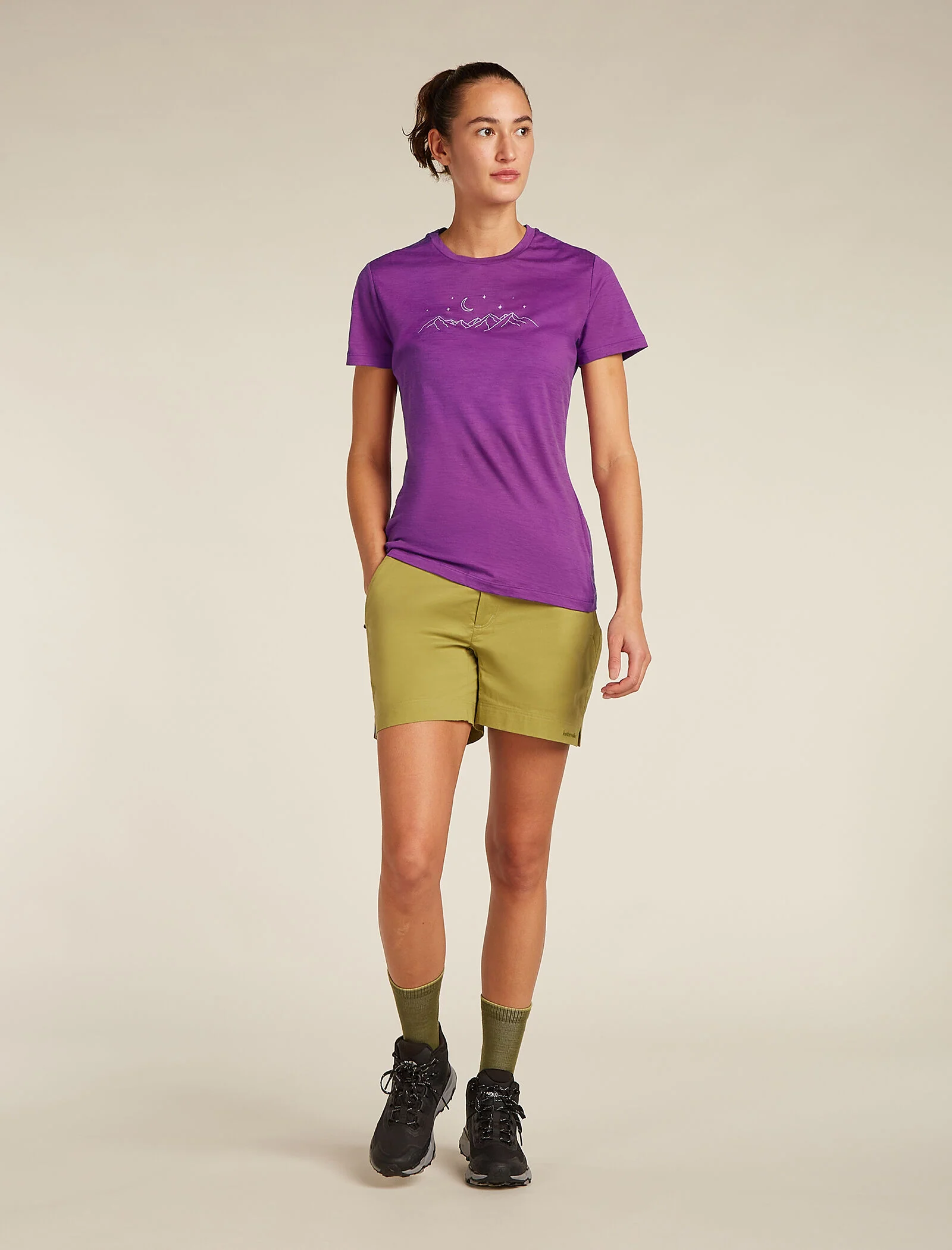 Women's Merino 150 Tech Lite Short Sleeve T-Shirt Sparkling Stars - Image 3