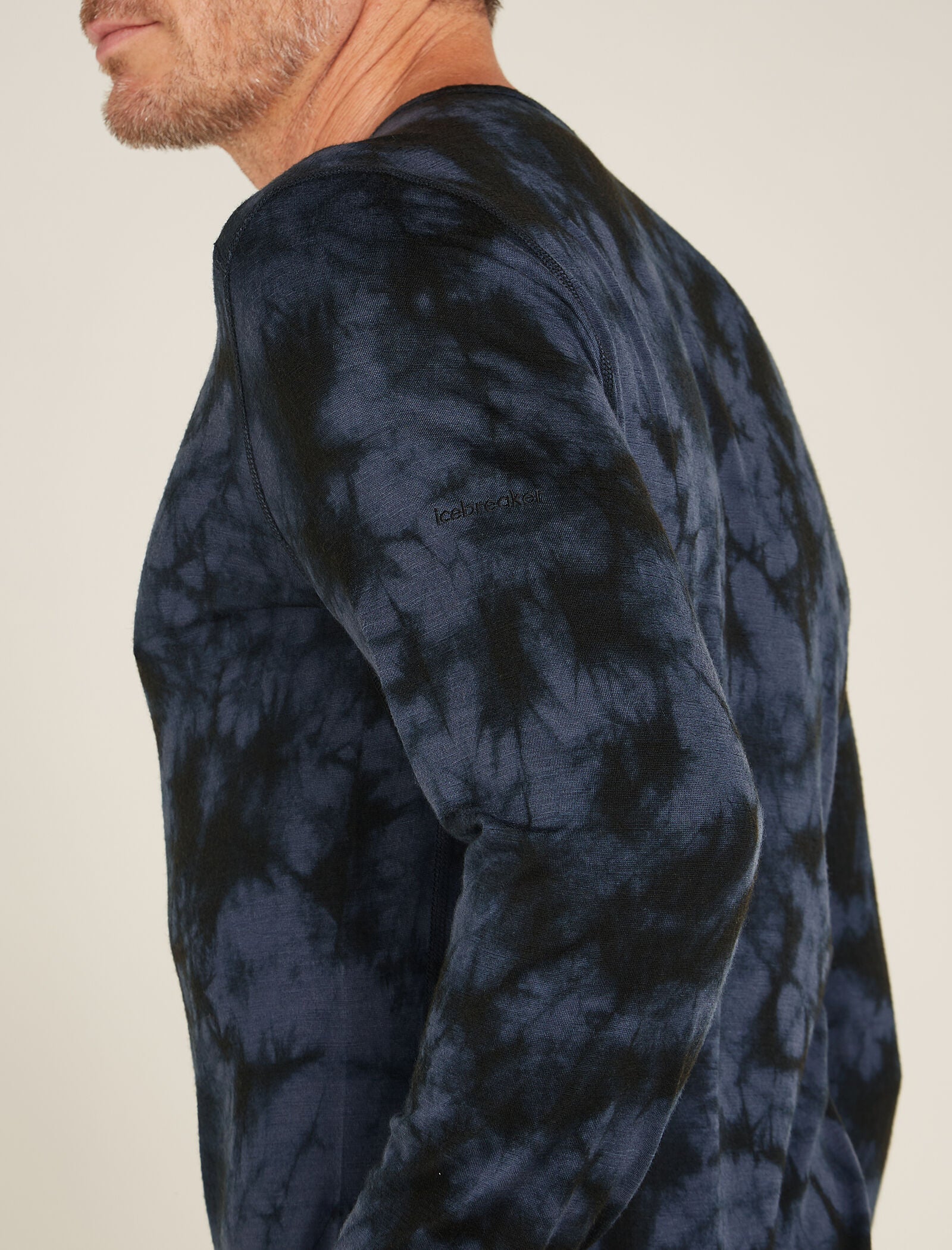 Men's Merino 200 Oasis Long Sleeve Crew Thermal Top Cloud Dye - Image 5