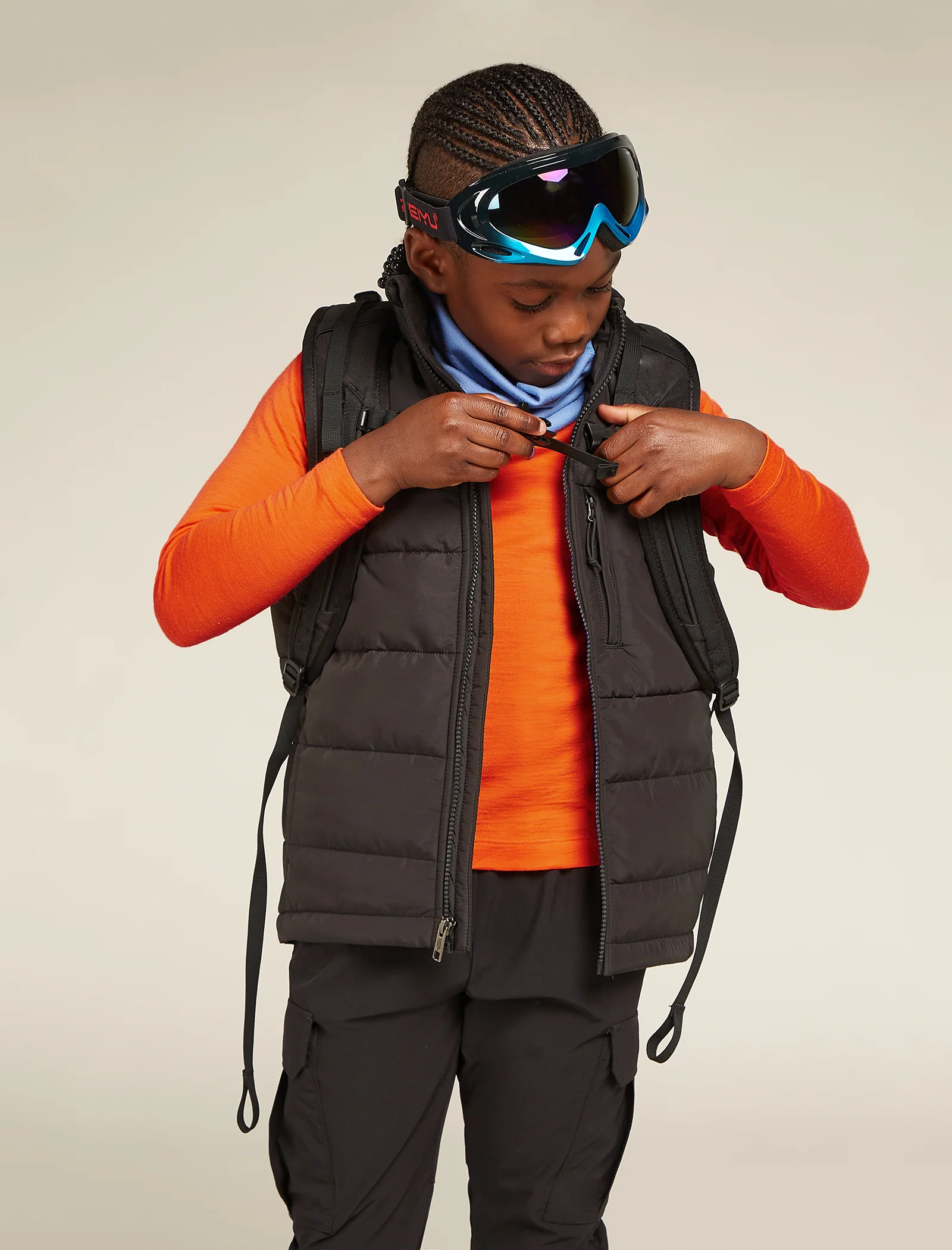 Kids’ Merino 200 Oasis Long Sleeve Crew Thermal Top - Image 7