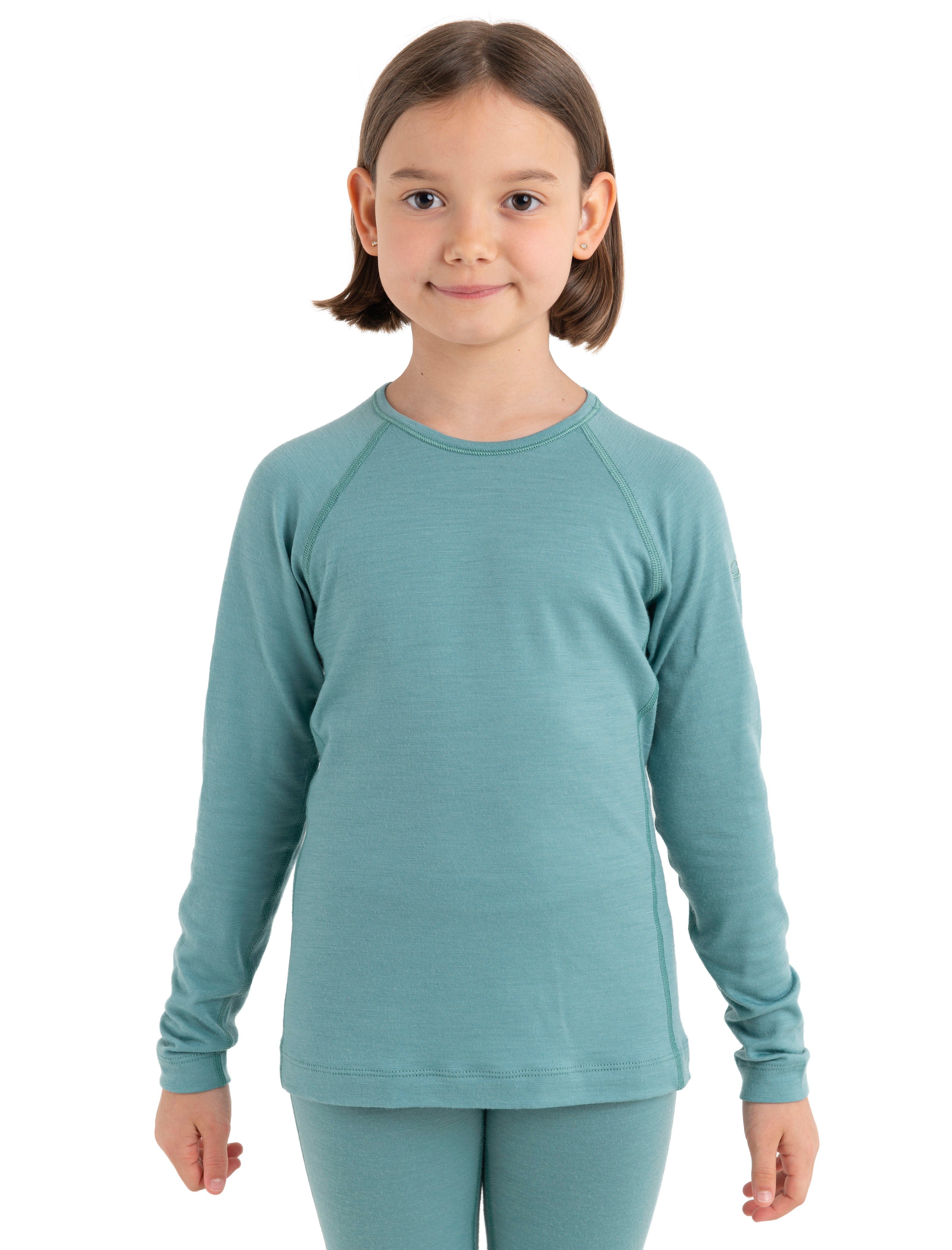 Kids’ Merino 200 Oasis Long Sleeve Crew Thermal Top - Image 4