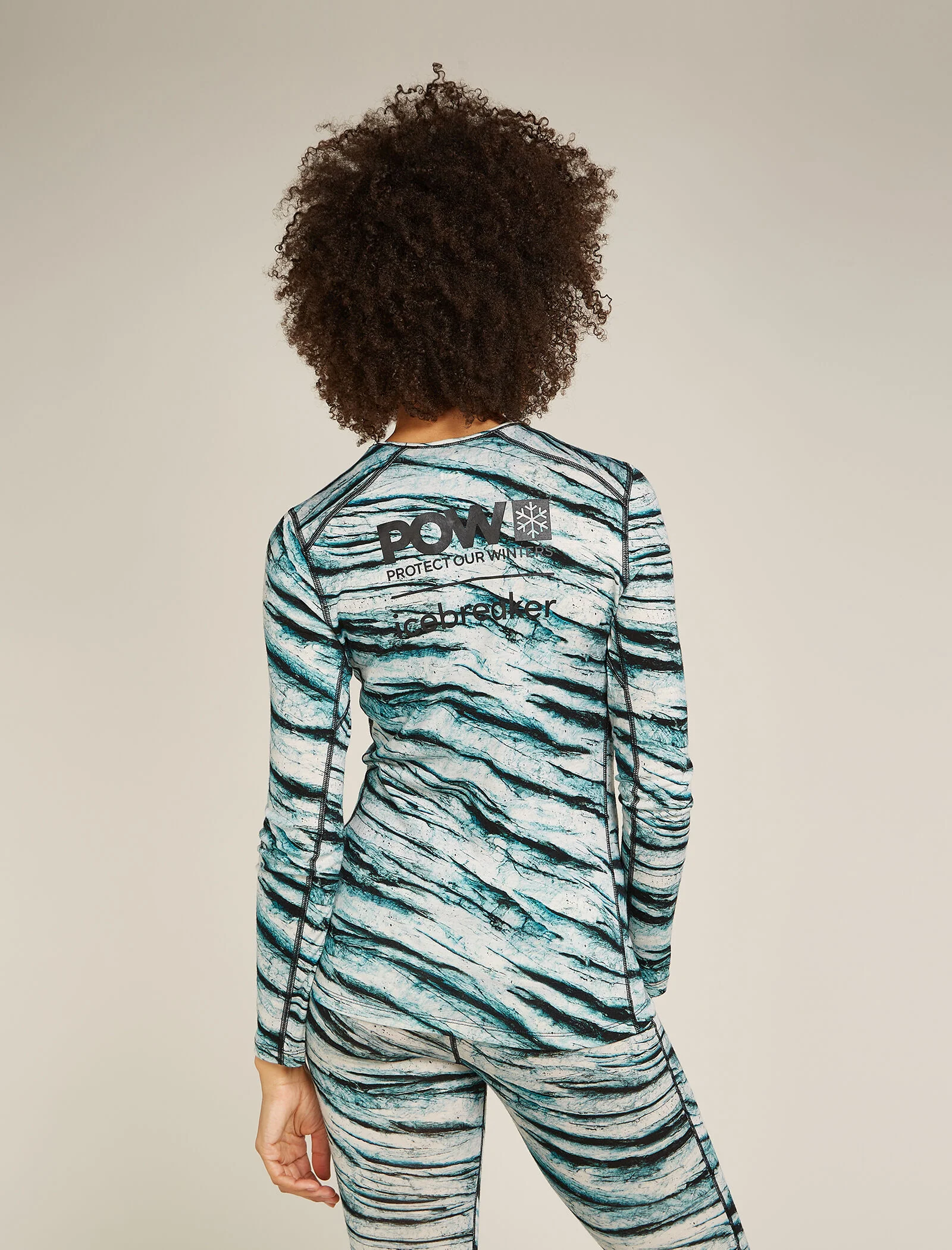 Women's Merino 200 Oasis Long Sleeve Crew Thermal Top Protect Our Winters - Image 2