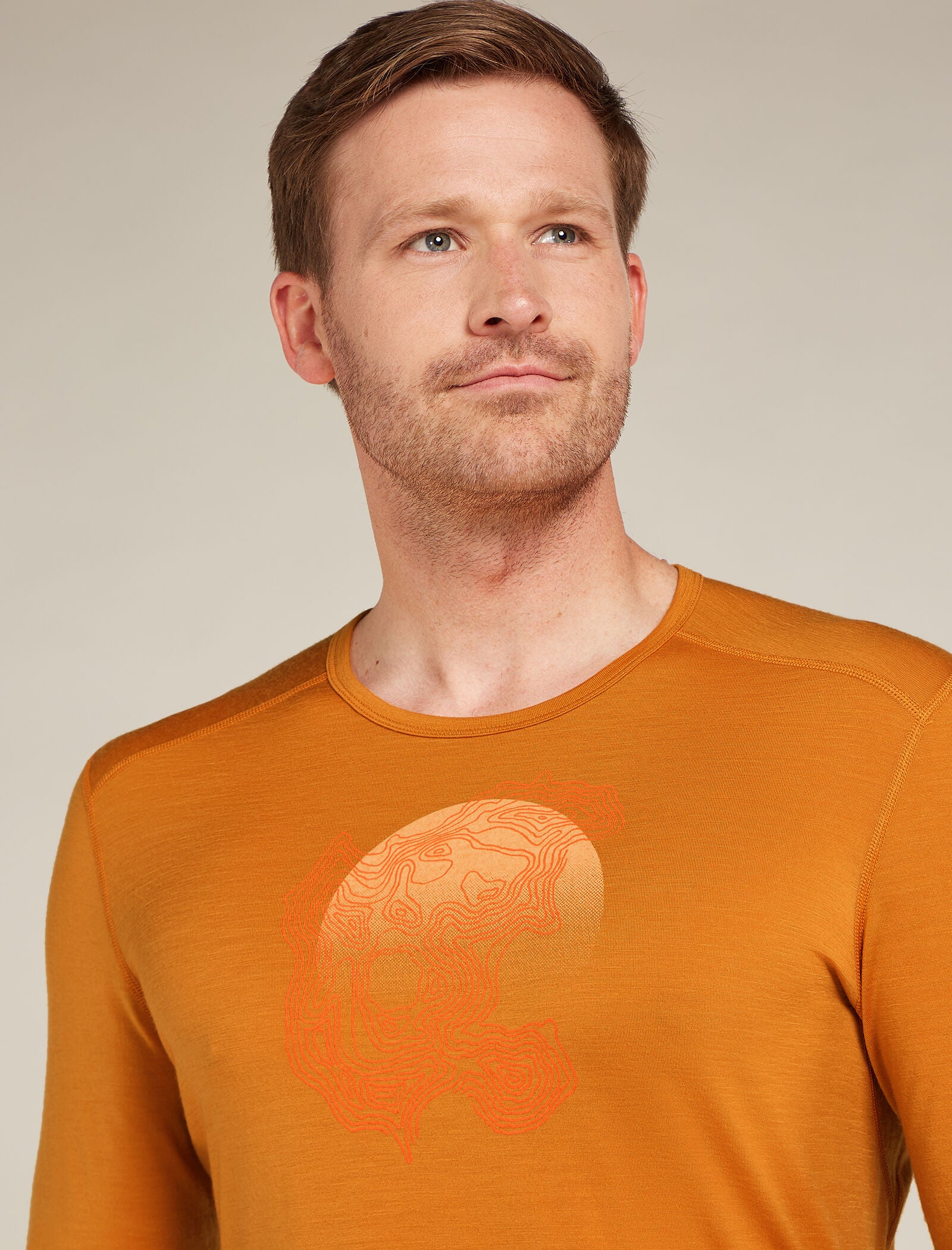 Men's Merino 200 Oasis Long Sleeve Crew Thermal Top Ruapehu Round - Image 6