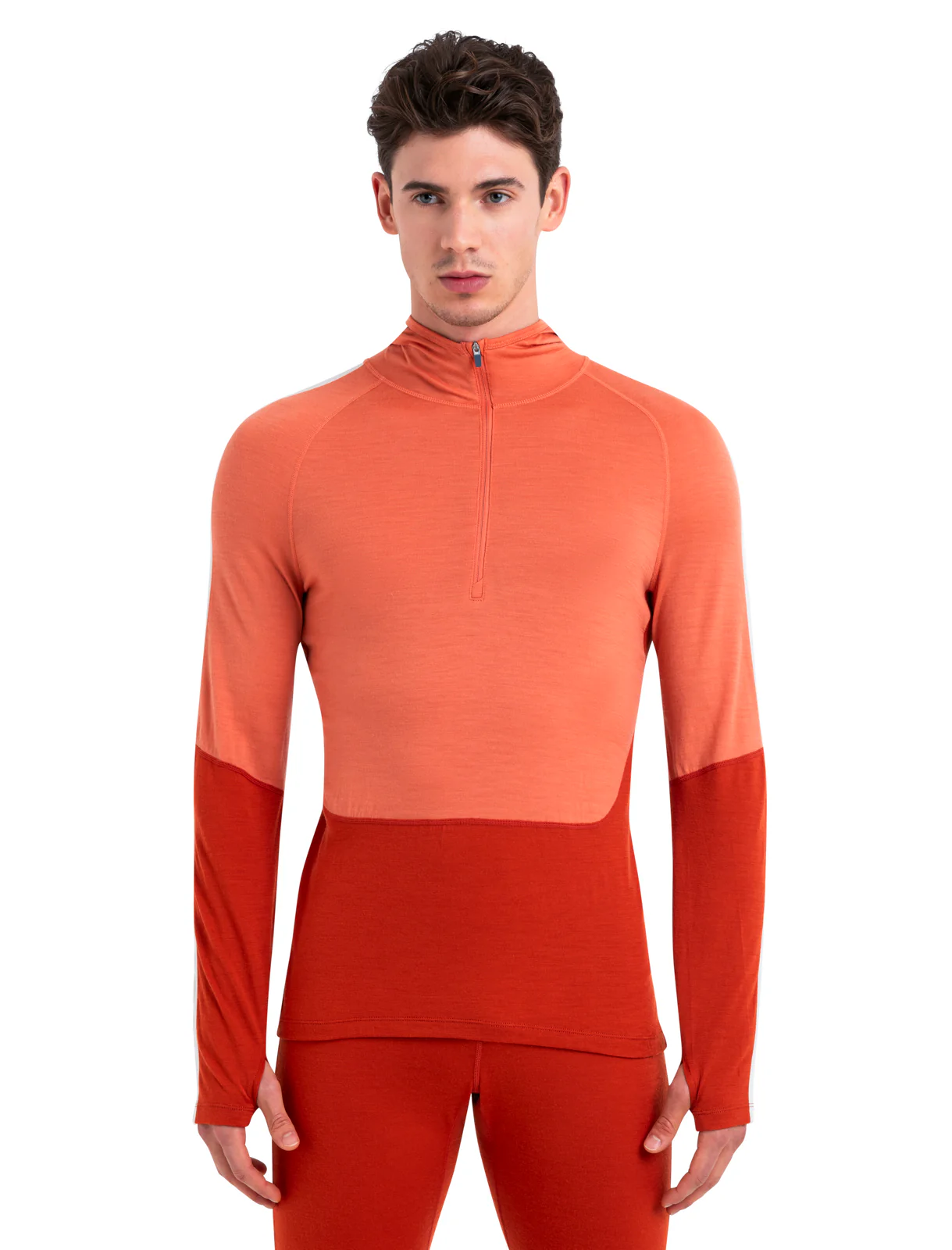 Men's Merino 200 Sonebula Long Sleeve Half Zip Thermal Hoodie