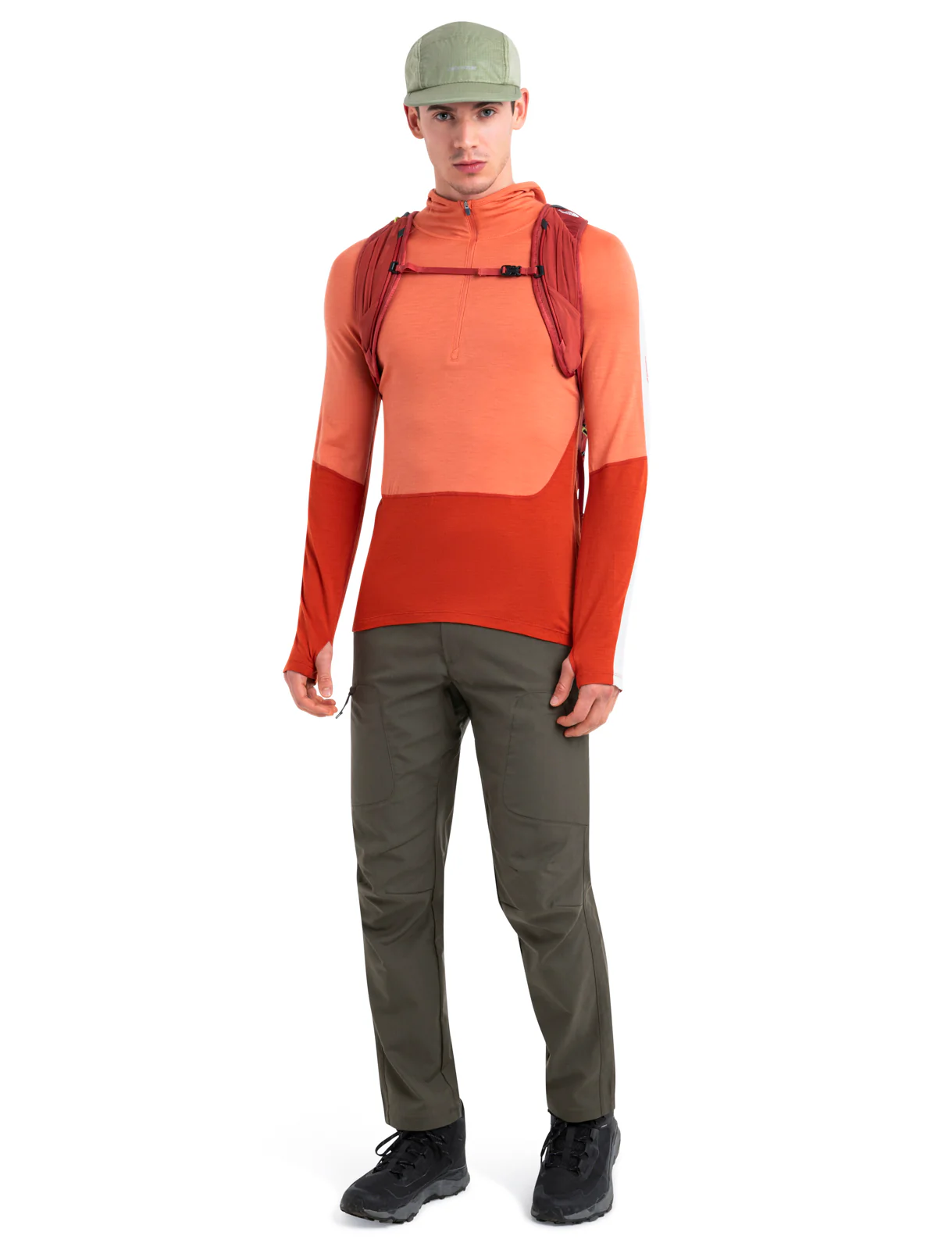 Men's Merino 200 Sonebula Long Sleeve Half Zip Thermal Hoodie - Image 4