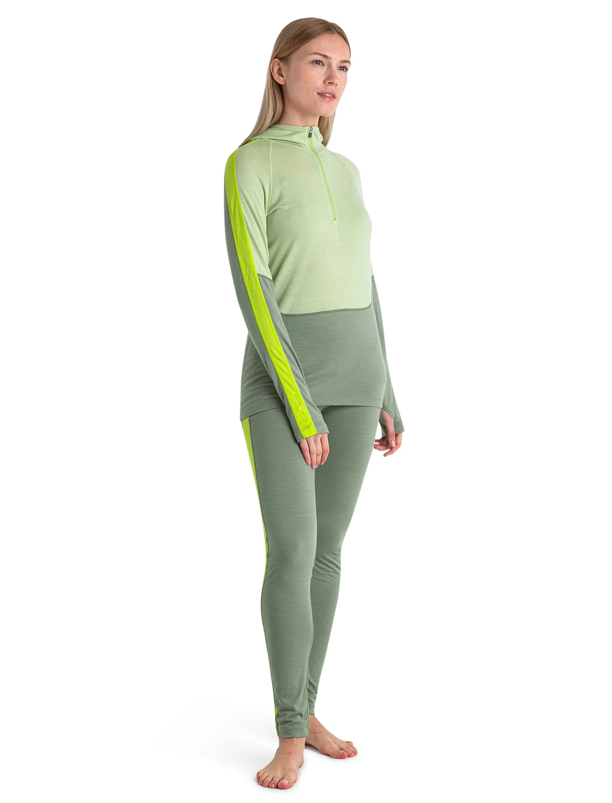 Women's Merino 200 Sonebula Long Sleeve Half Zip Thermal Hoodie - Image 3