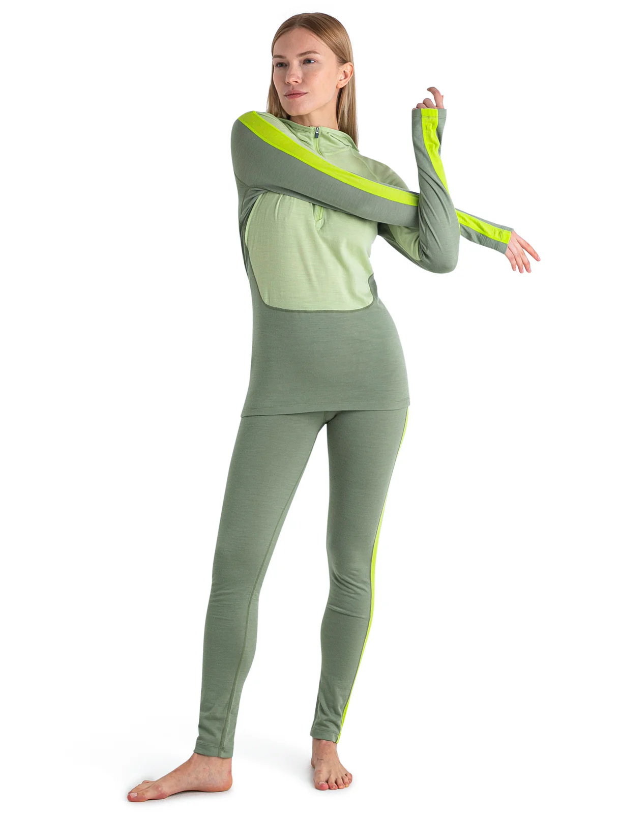 Women's Merino 200 Sonebula Long Sleeve Half Zip Thermal Hoodie - Image 4