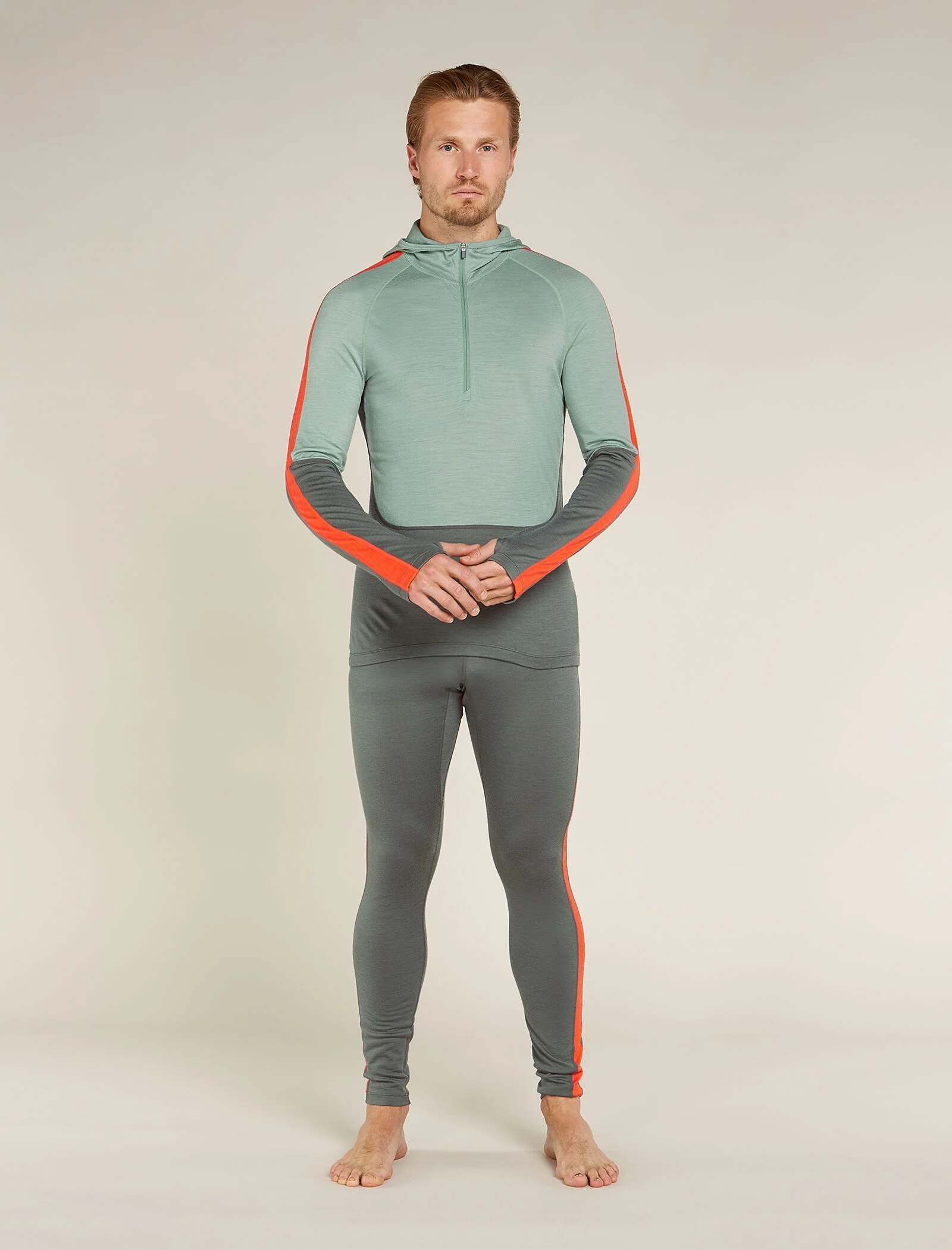 Men's Merino 200 Sonebula Long Sleeve Half Zip Thermal Hoodie - Image 3