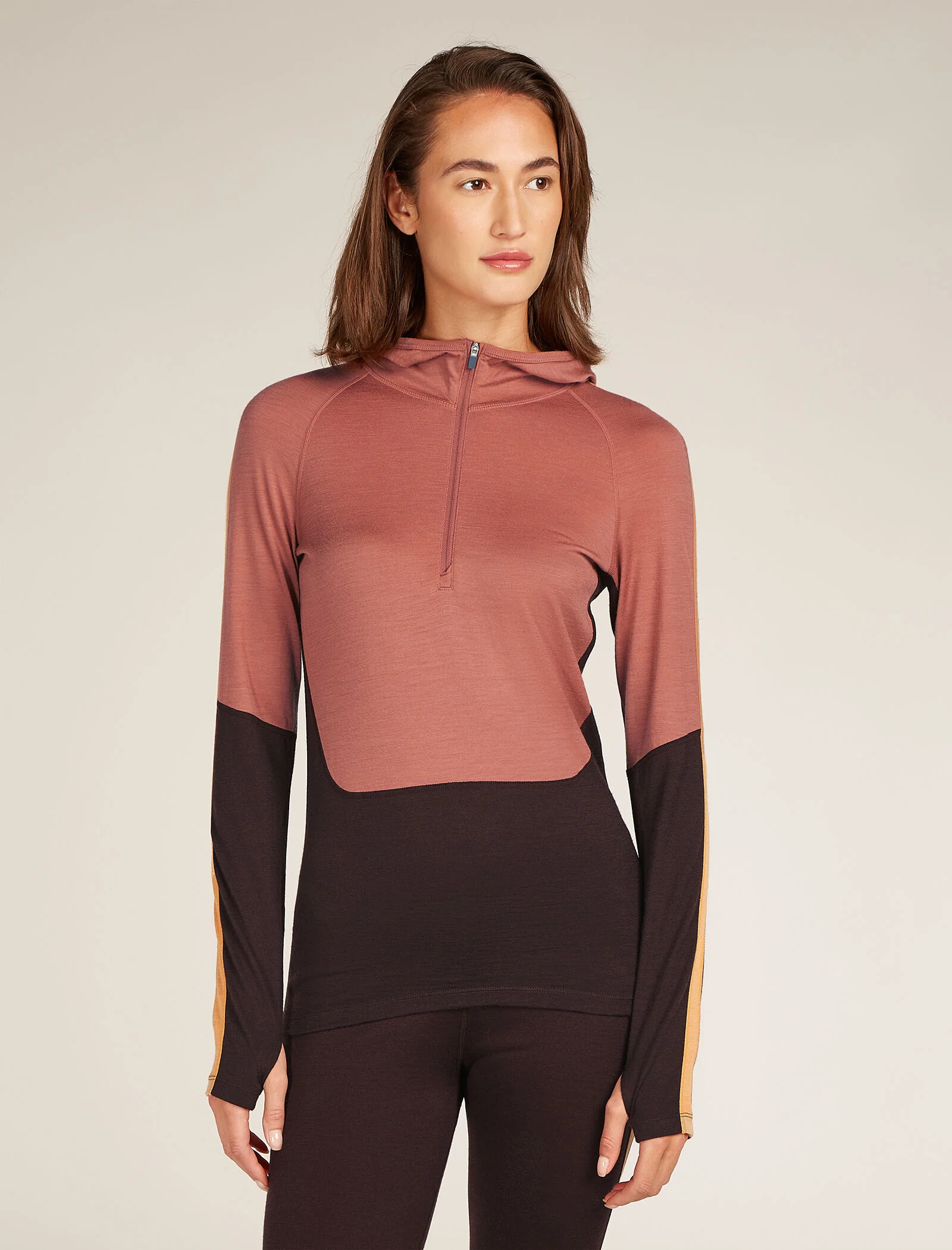 Women's Merino 200 Sonebula Long Sleeve Half Zip Thermal Hoodie