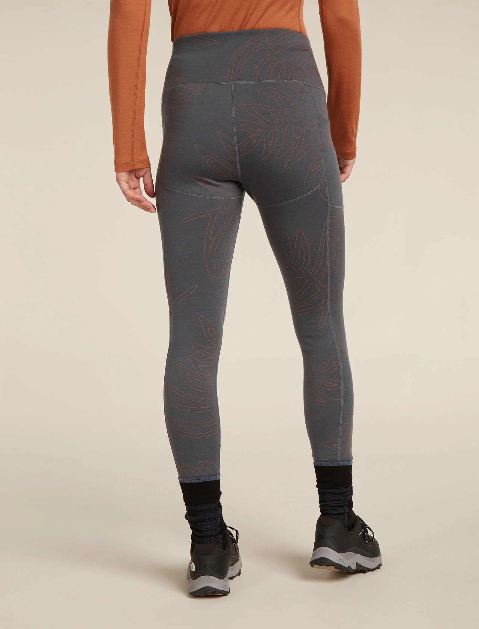 Women's Merino 260 Fastray 25" High Rise Tights Fresh Ferns - Image 2
