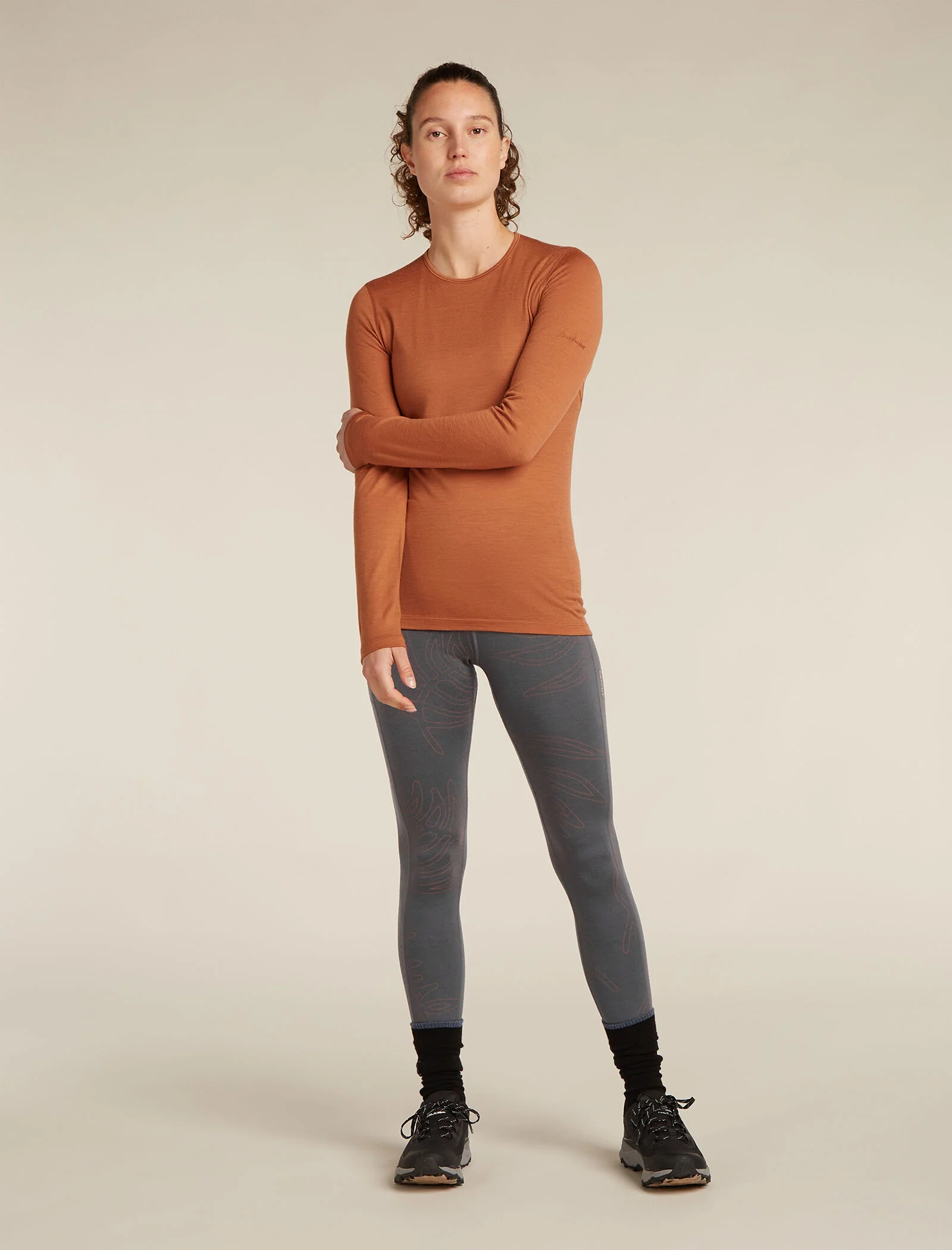 Women's Merino 260 Fastray 25" High Rise Tights Fresh Ferns - Image 3