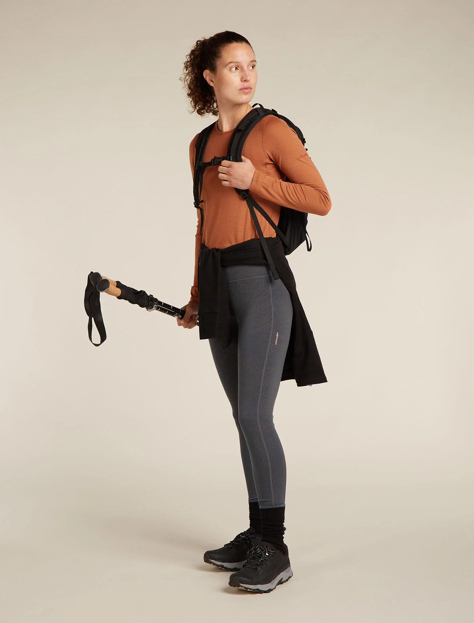 Women's Merino 260 Fastray 25" High Rise Tights Fresh Ferns - Image 4