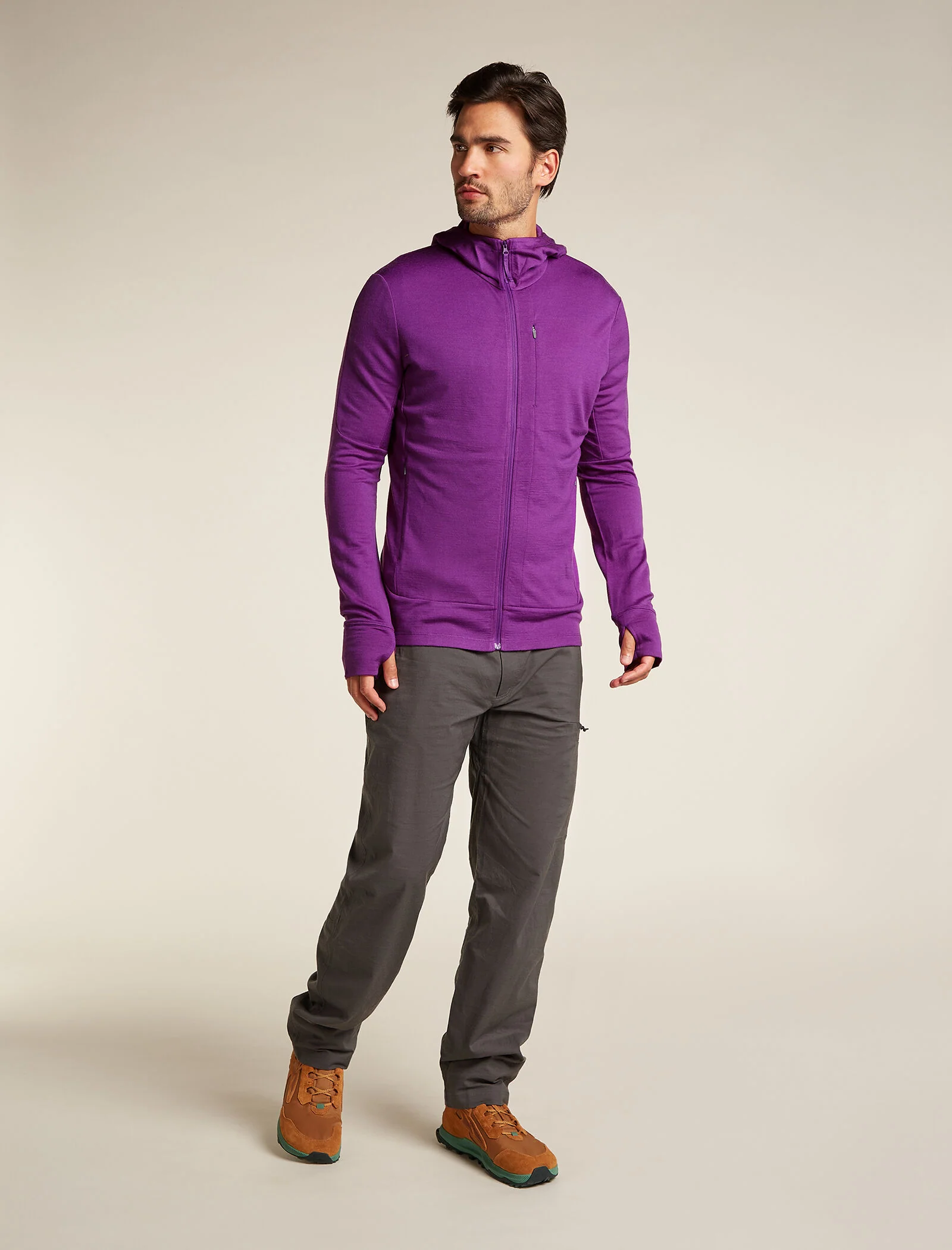 Men's Merino 260 Quantum Long Sleeve Zip Hoodie - Image 3