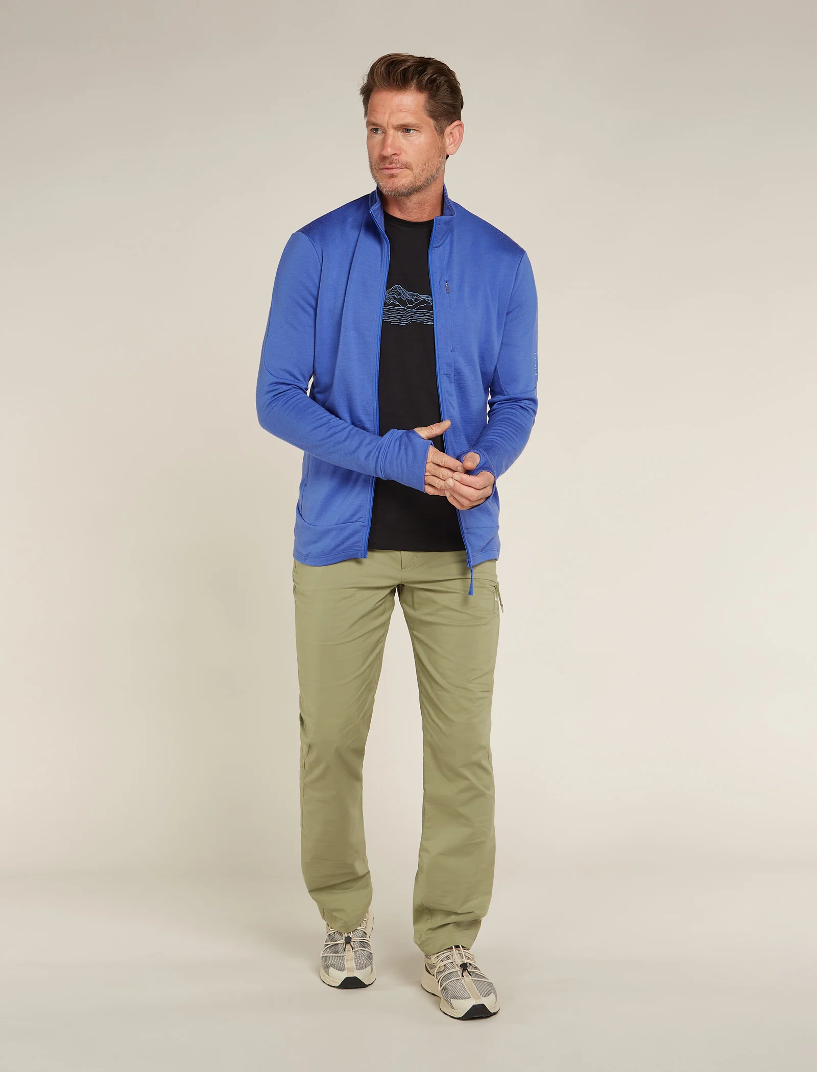 Men's Merino 260 Quantum Long Sleeve Zip Jacket - Image 3