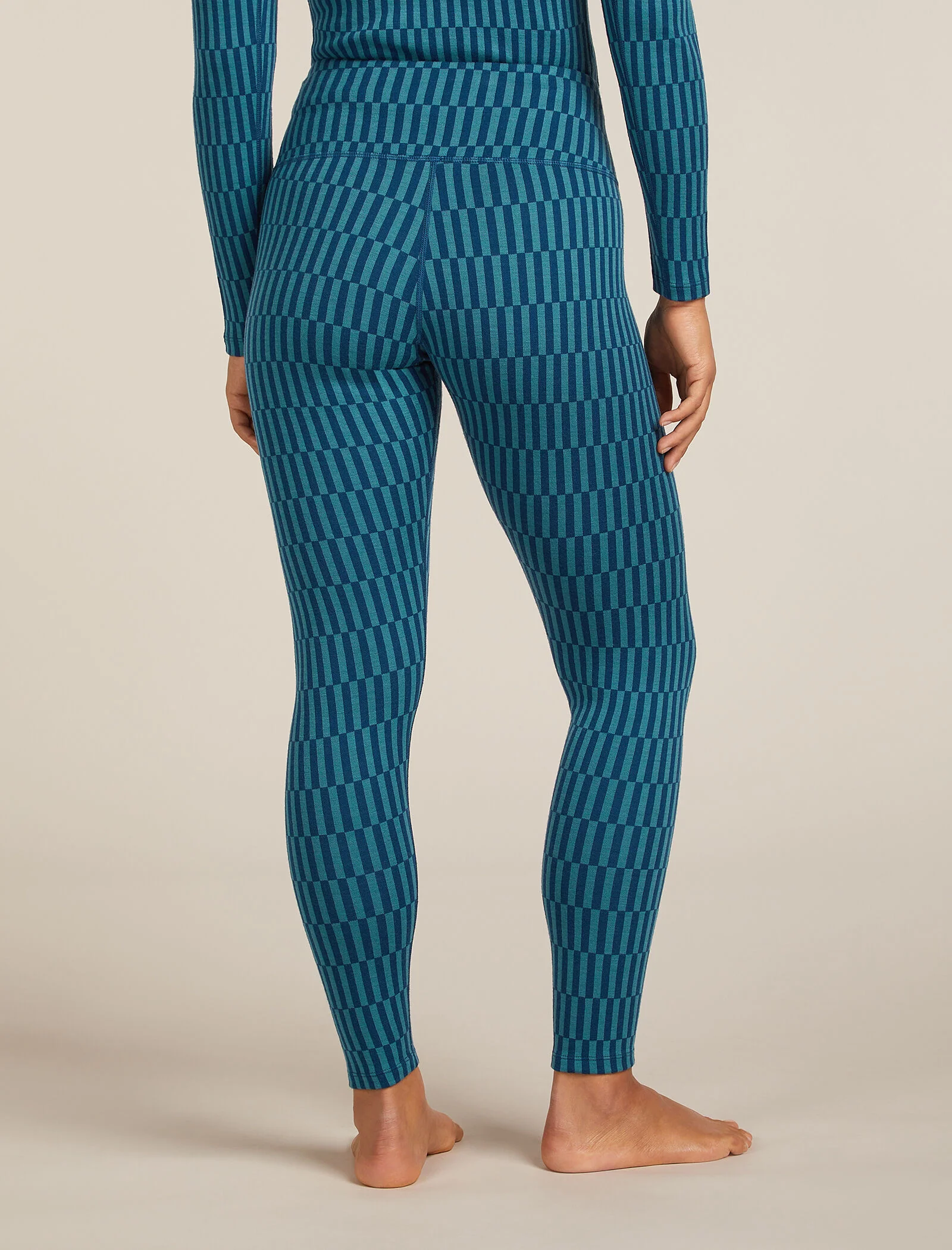 260 Tech Vertex High Rise Thermal Leggings Snow Grid - Image 2