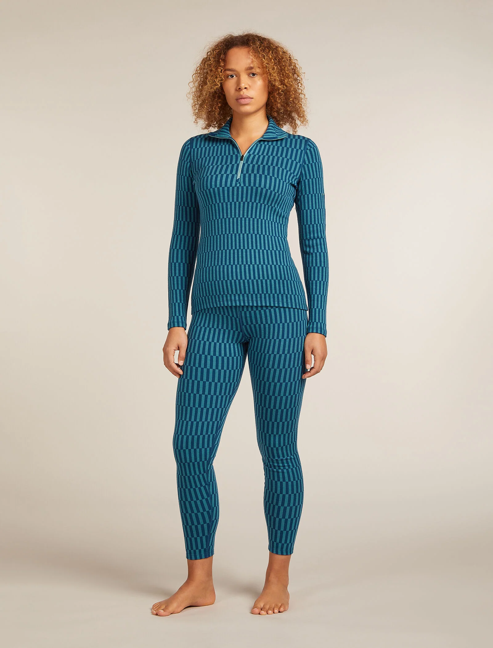 260 Tech Vertex High Rise Thermal Leggings Snow Grid - Image 3
