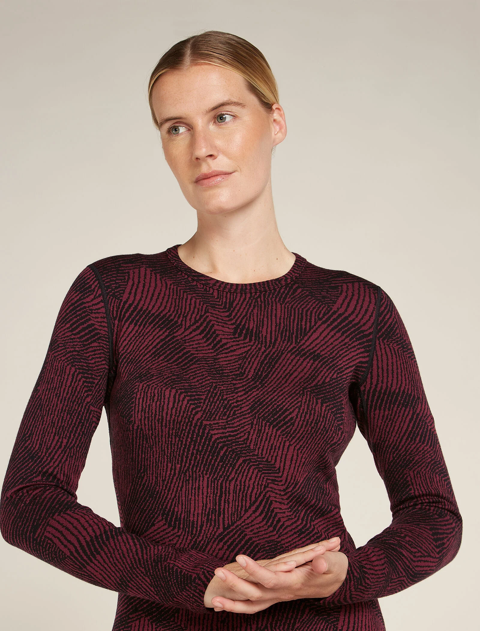Women's Merino 260 Vertex Long Sleeve Crew Thermal Top Frozen Forms - Image 6