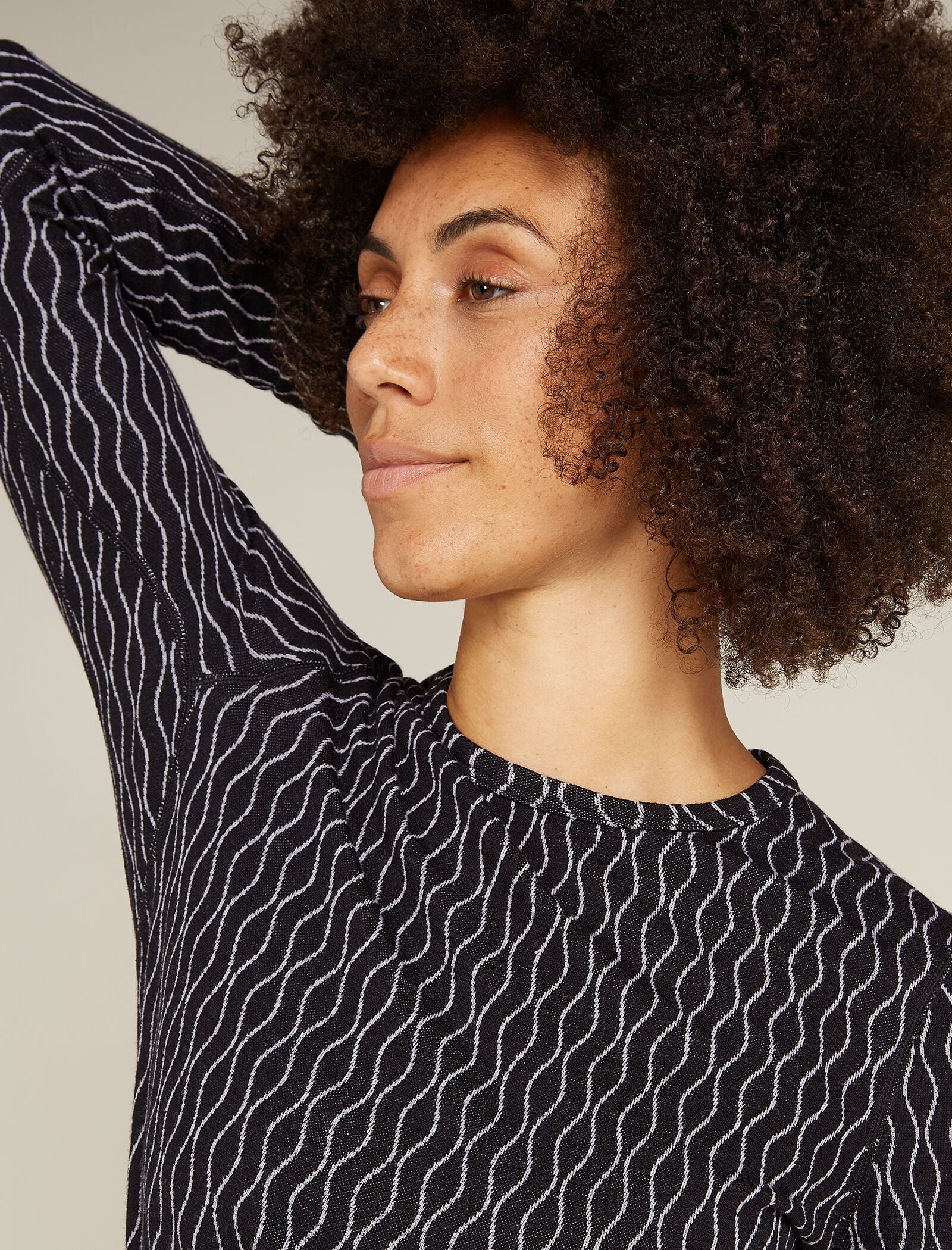 Women's Merino 260 Vertex Long Sleeve Crew Thermal Top On-Piste - Image 6