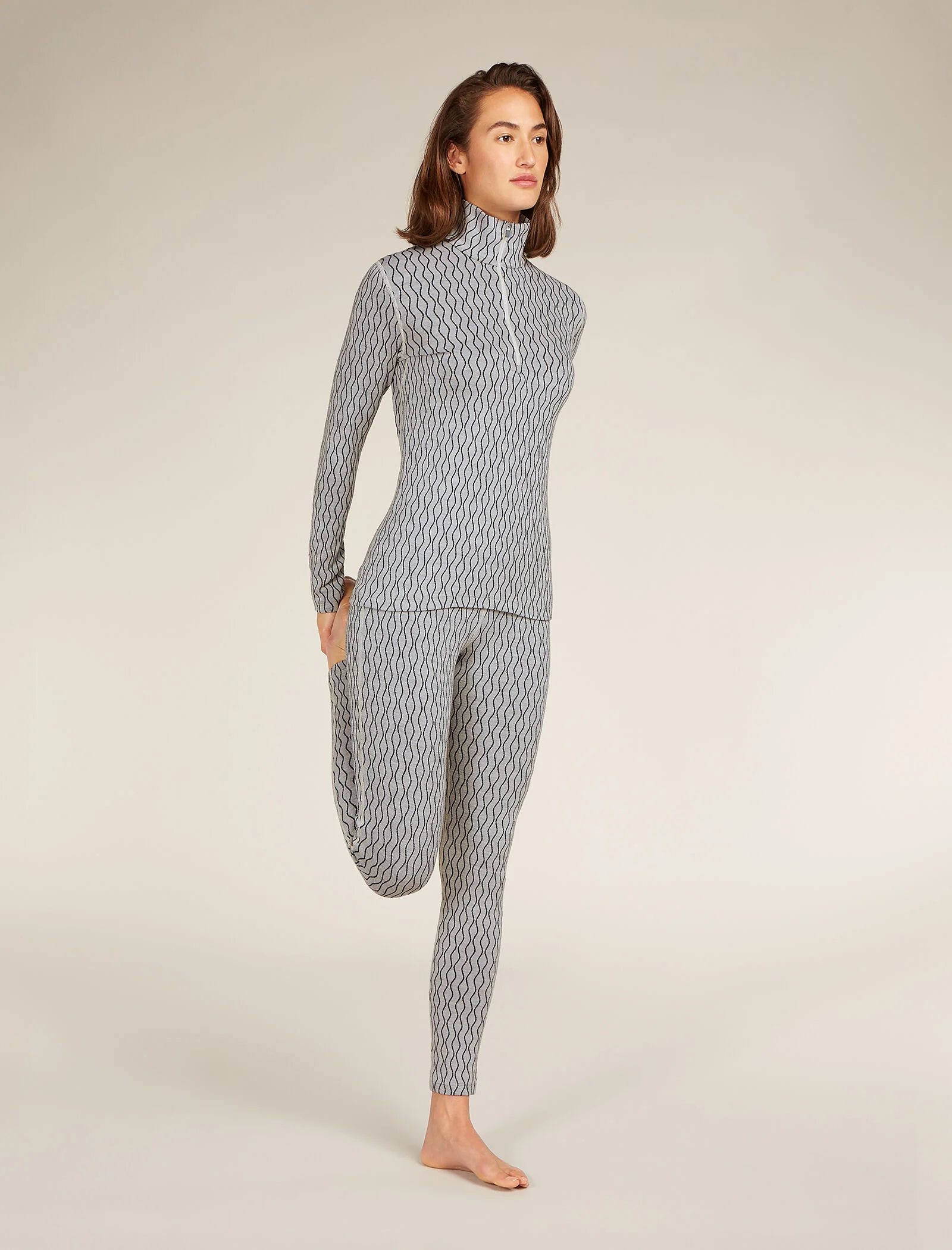 Women's Merino 260 Vertex Long Sleeve Half Zip Thermal Top On-Piste - Image 3