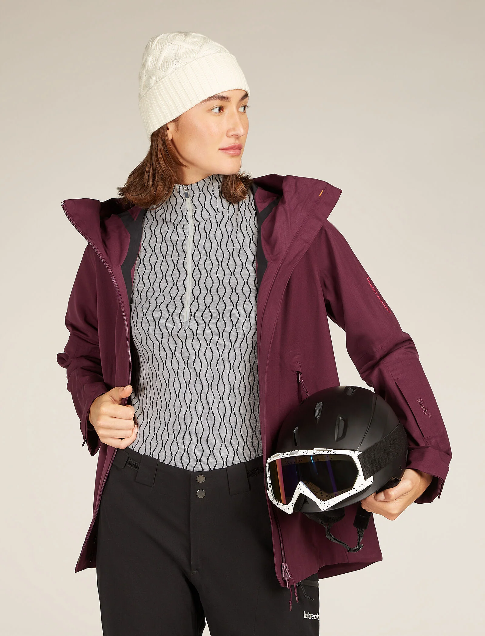 Women's Merino 260 Vertex Long Sleeve Half Zip Thermal Top On-Piste - Image 4