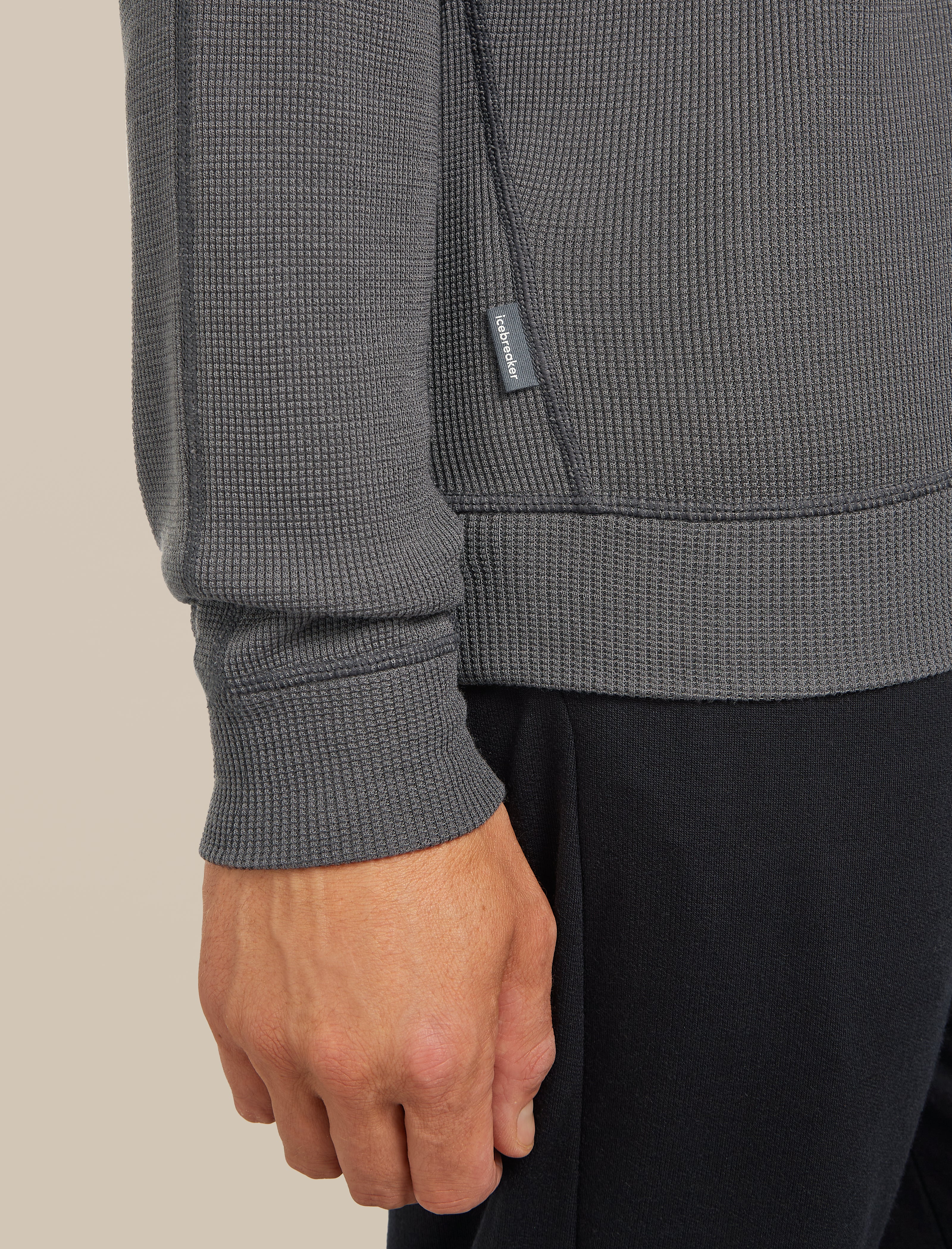 260 Waffle Knit Wander Half Zip Top - Image 7