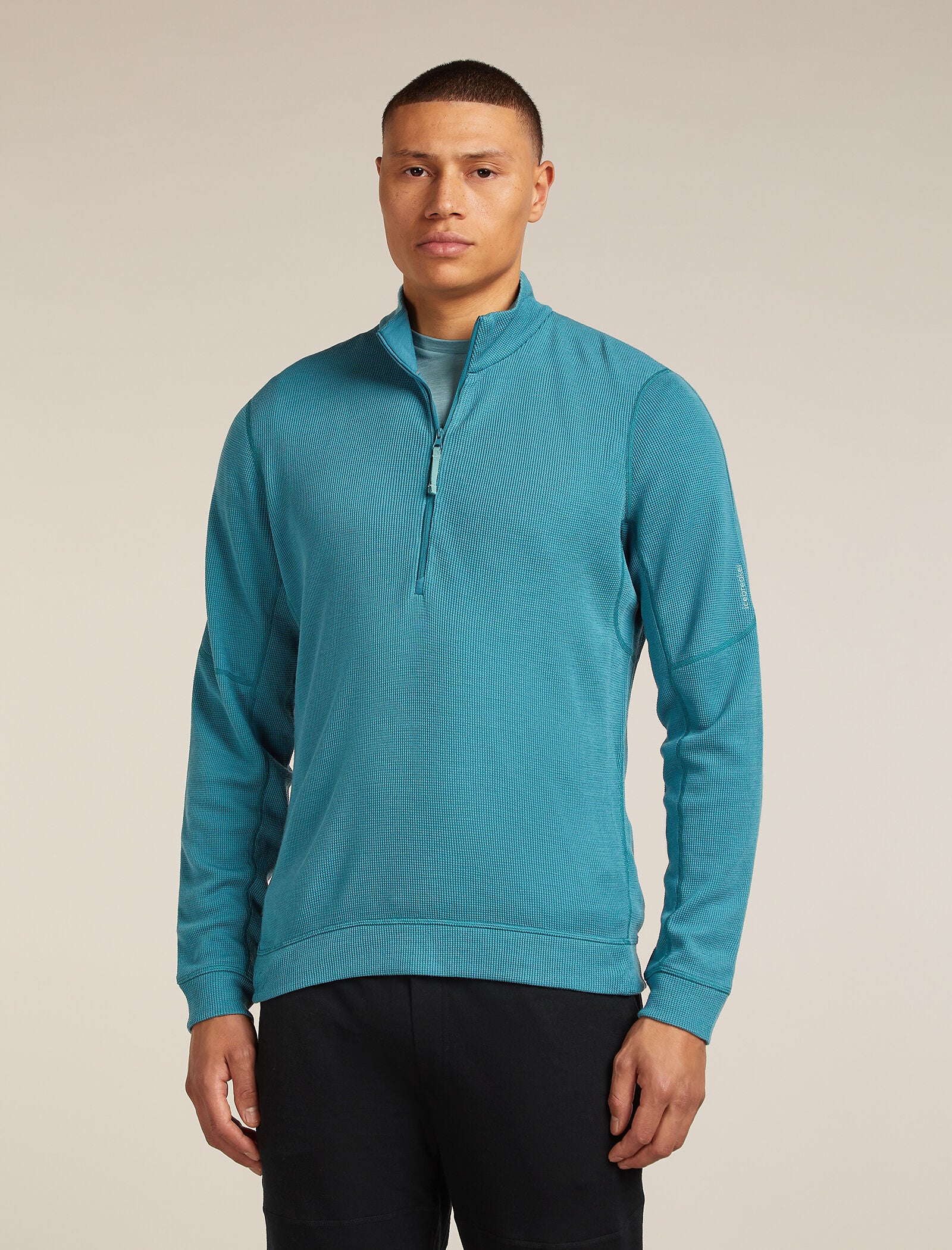 260 Waffle Knit Wander Half Zip Top