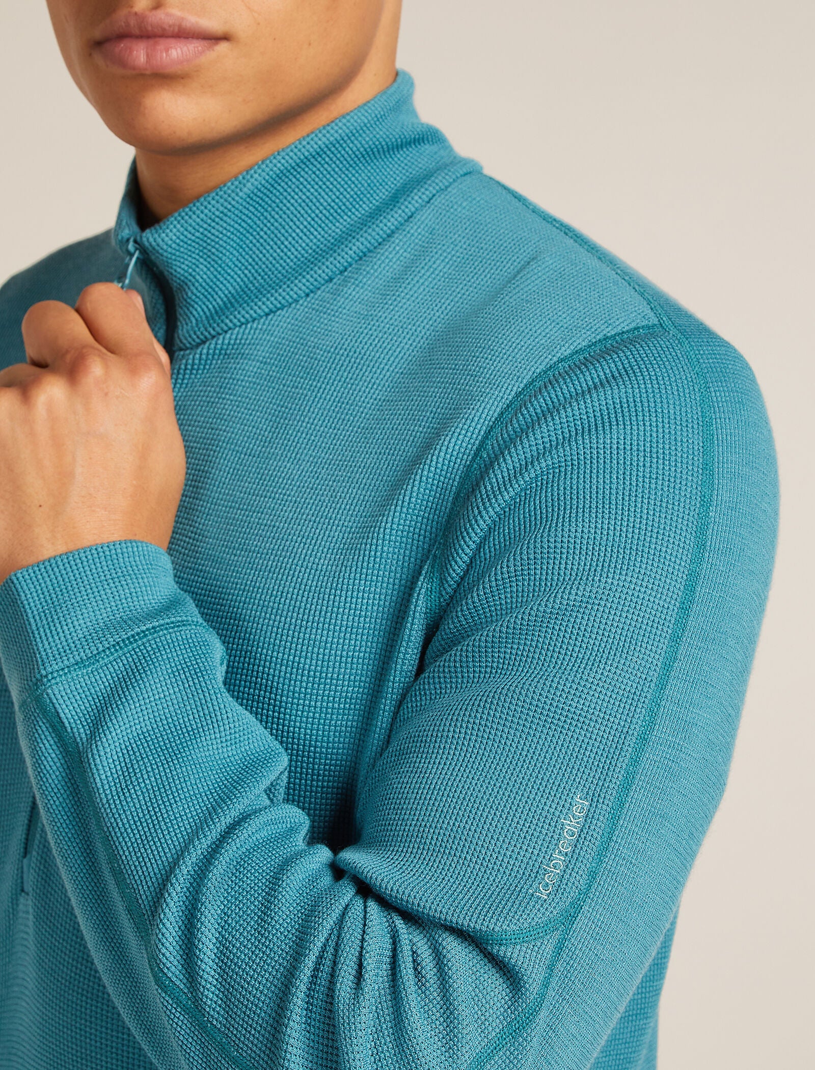 260 Waffle Knit Wander Half Zip Top - Image 5