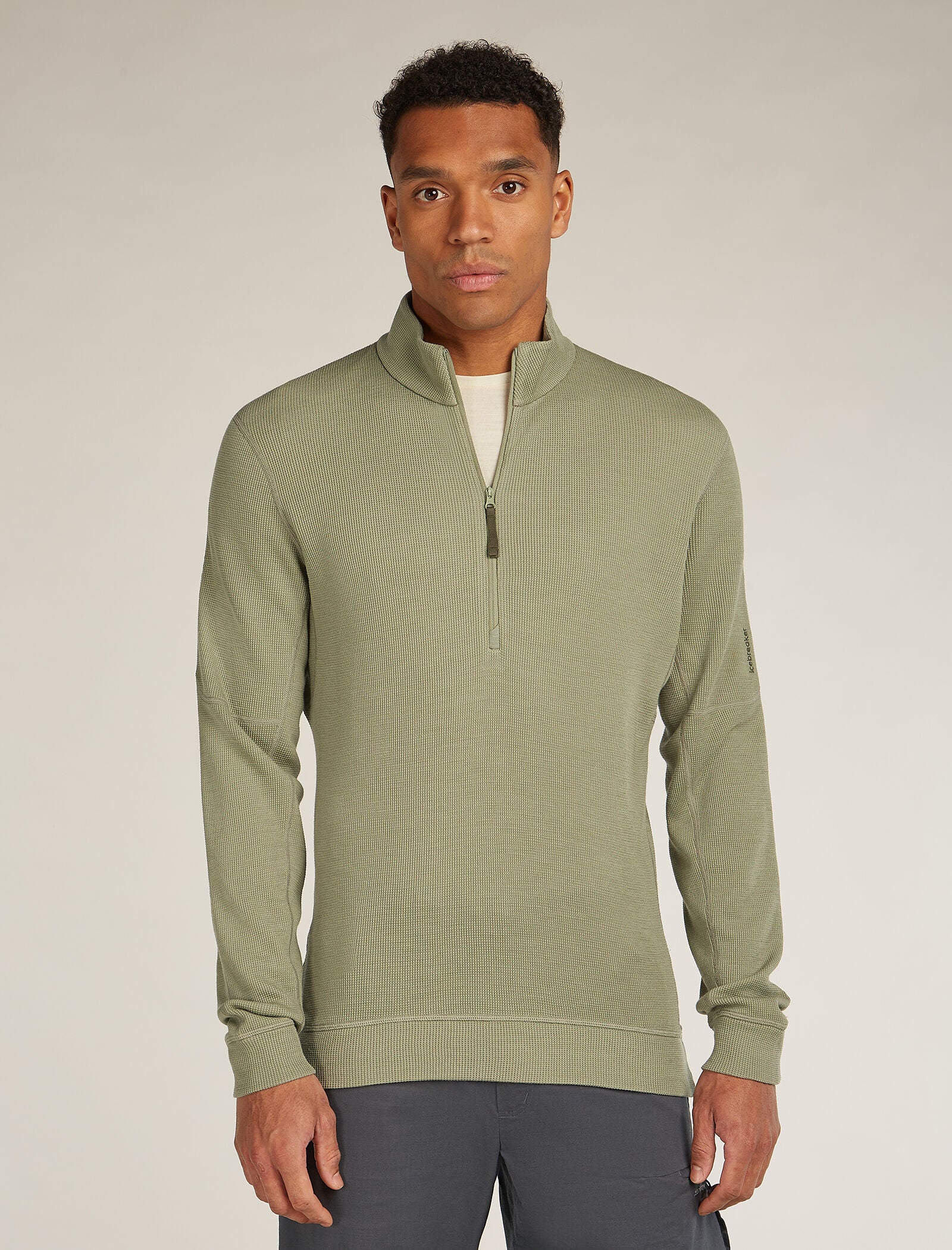 Men's Merino 260 Waffle Knit Wander Long Sleeve Half Zip