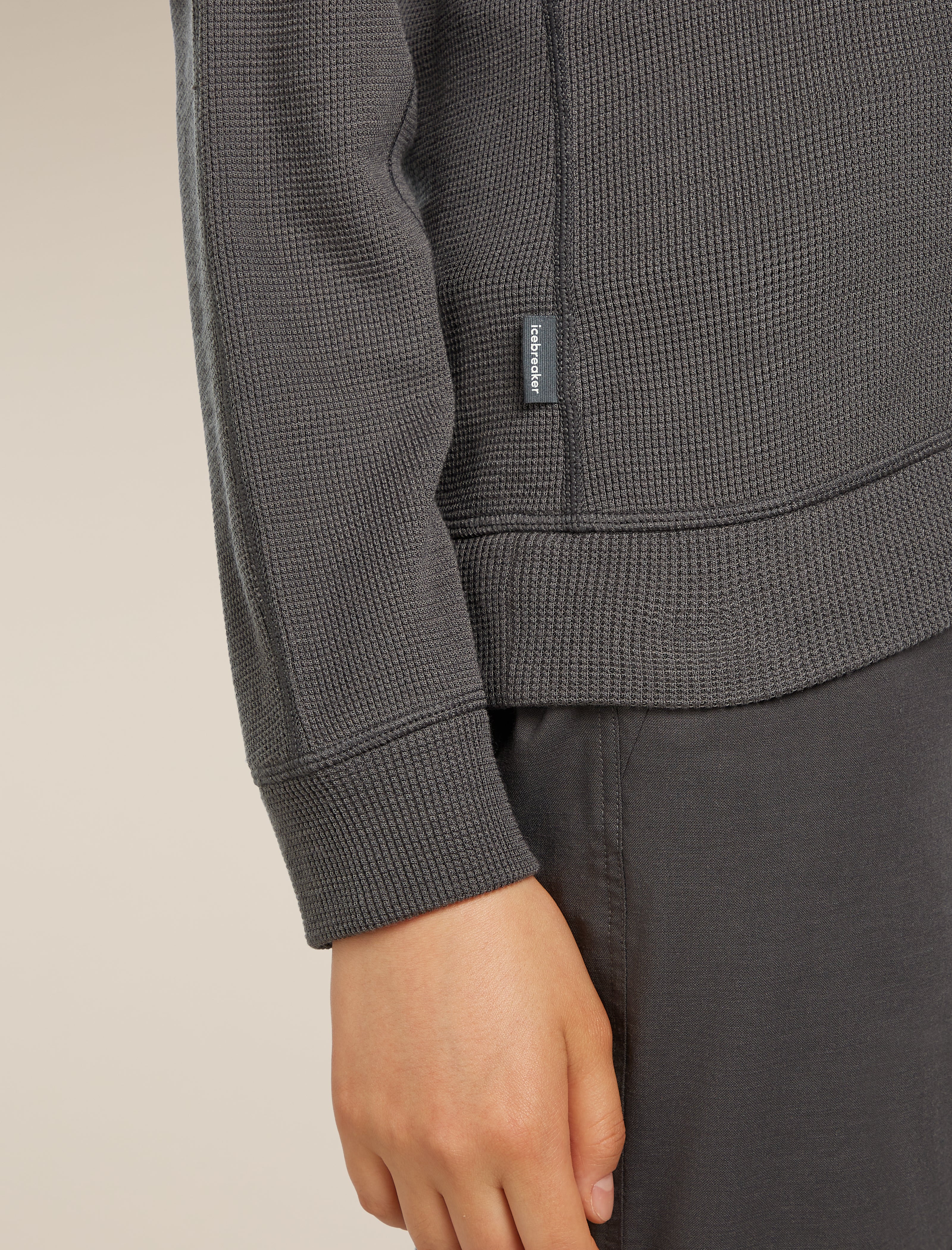 260 Waffle Knit Wander Half Zip Thermal Top - Image 6