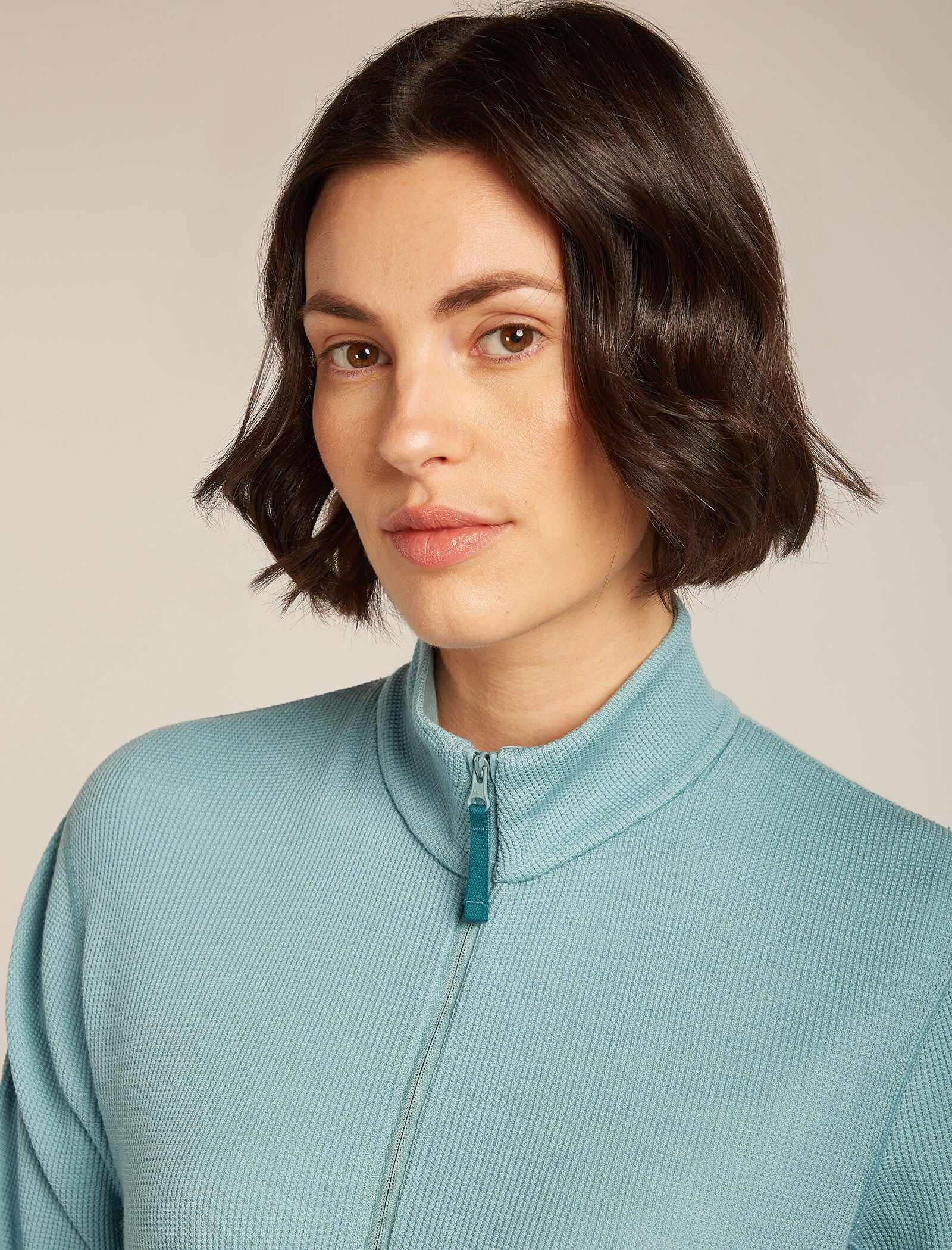 260 Waffle Knit Wander Half Zip Thermal Top - Image 7