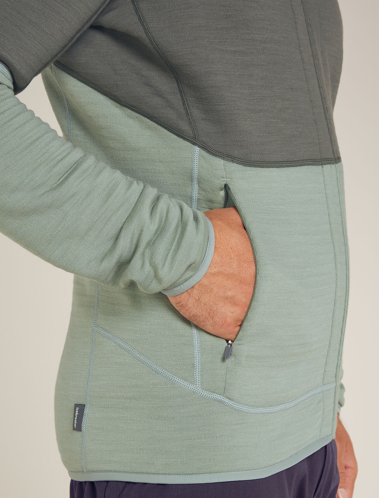 Men's Merino 400 RealFleece™ Descender Long Sleeve Zip Jacket - Image 8